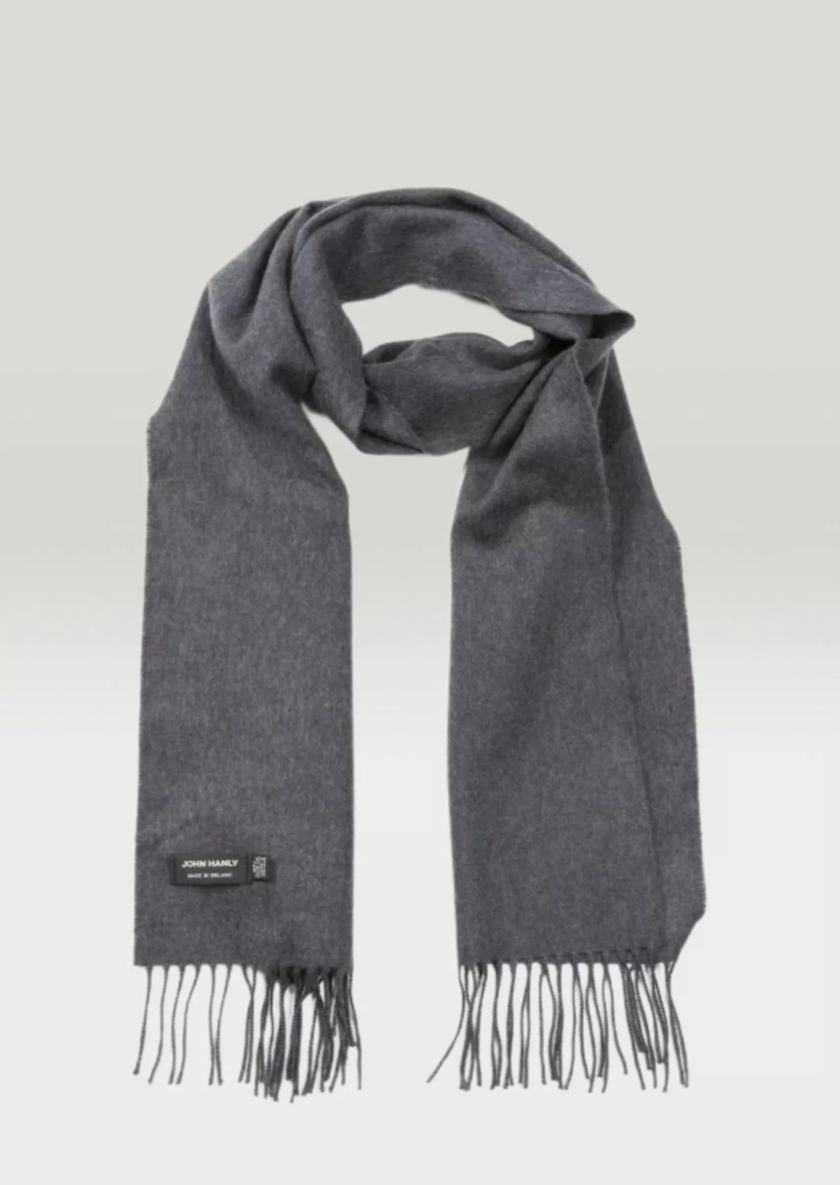 Scarves | Scarves^John Hanly Merino Scarf | Solid Charcoal