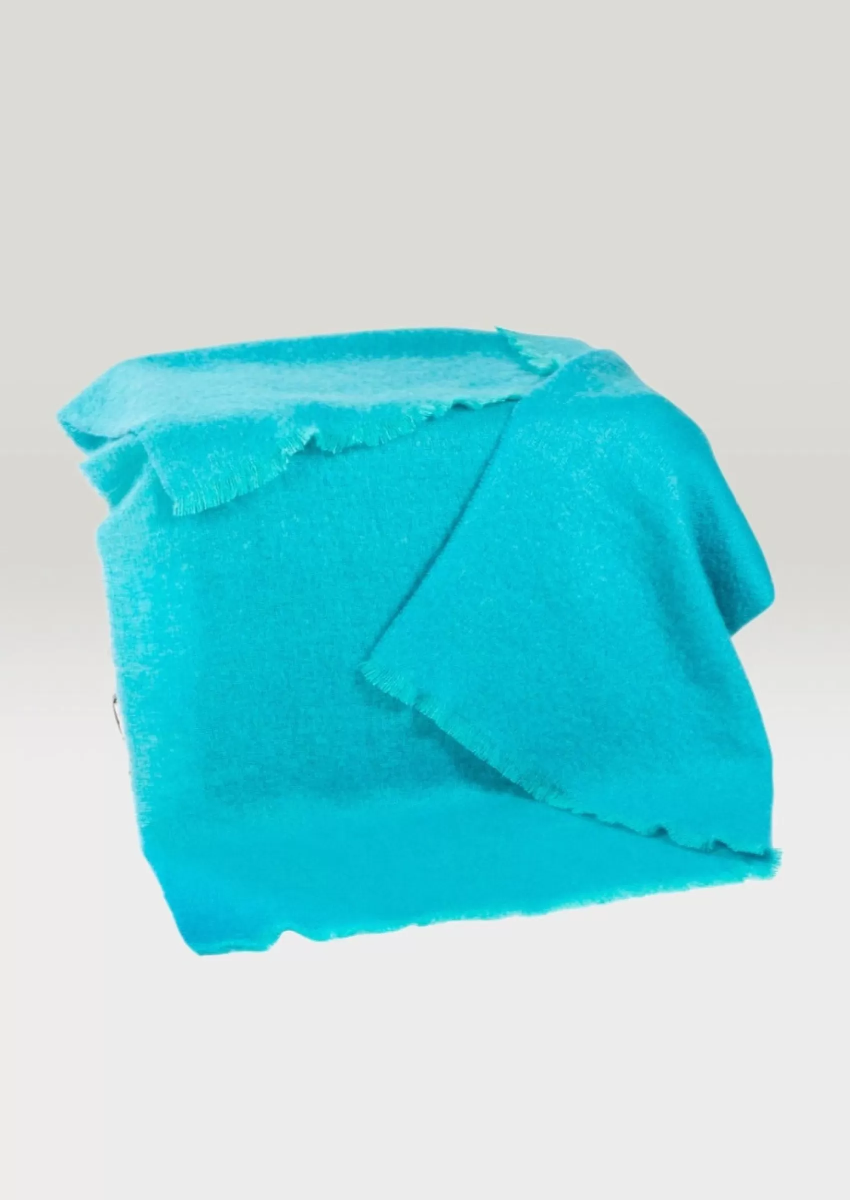 Blankets & Throws | Mohair Blankets^John Hanly Mohair Aqua Blue Throw