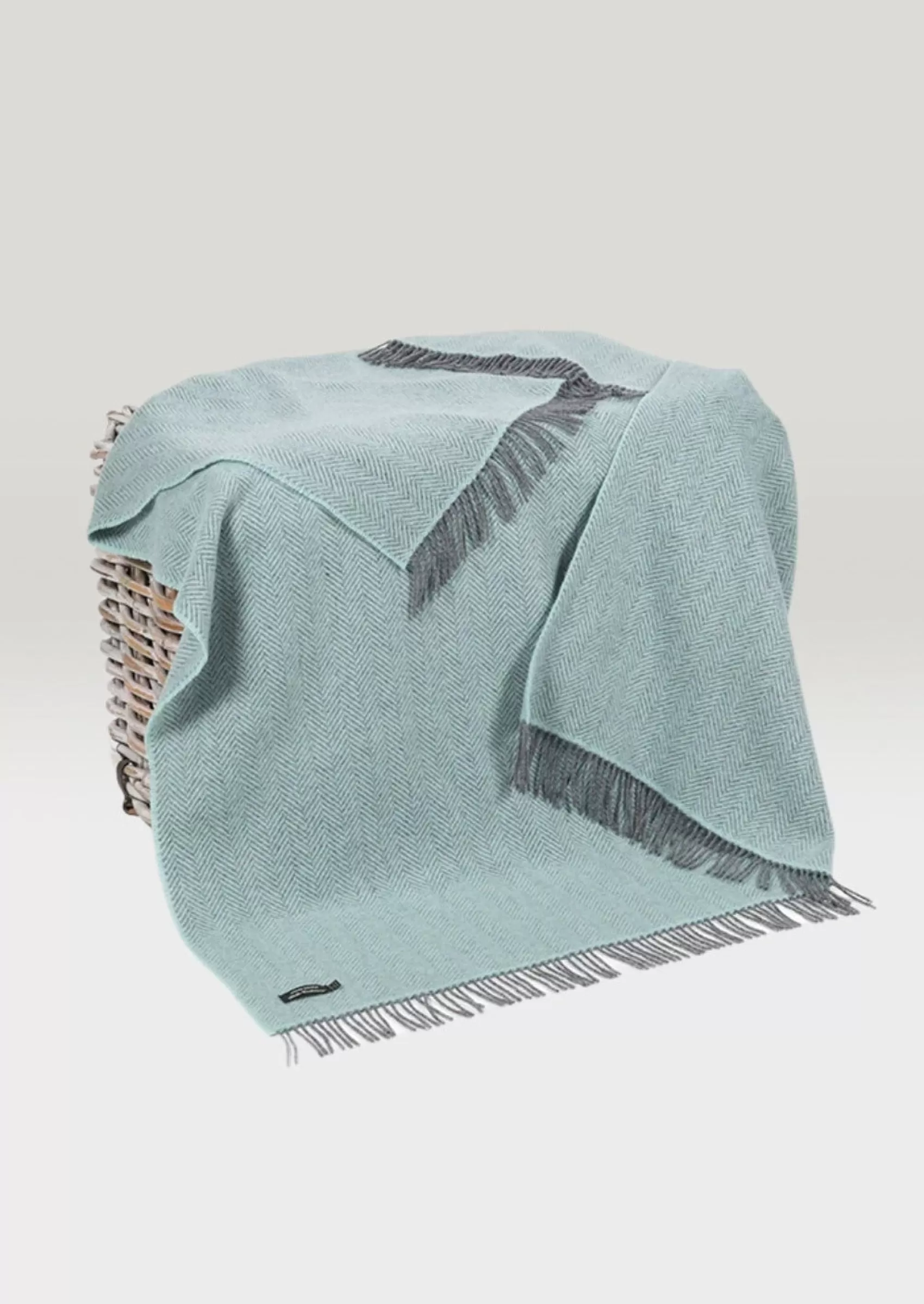 Blankets & Throws | Cashmere Merino Blankets^John Hanly Oversized Cashmere Throw - Duck Egg