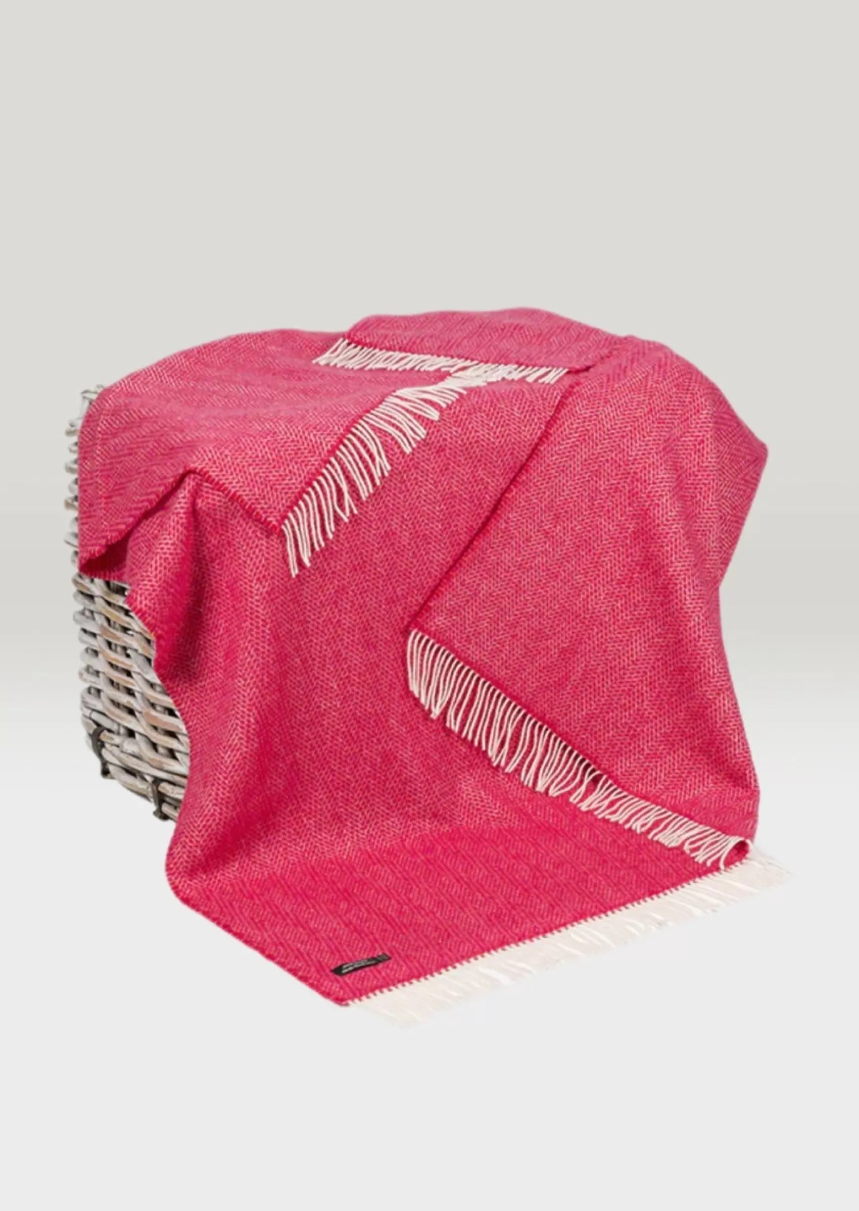 Blankets & Throws | Cashmere Merino Blankets^John Hanly Oversized Cashmere Throw - Raspberry