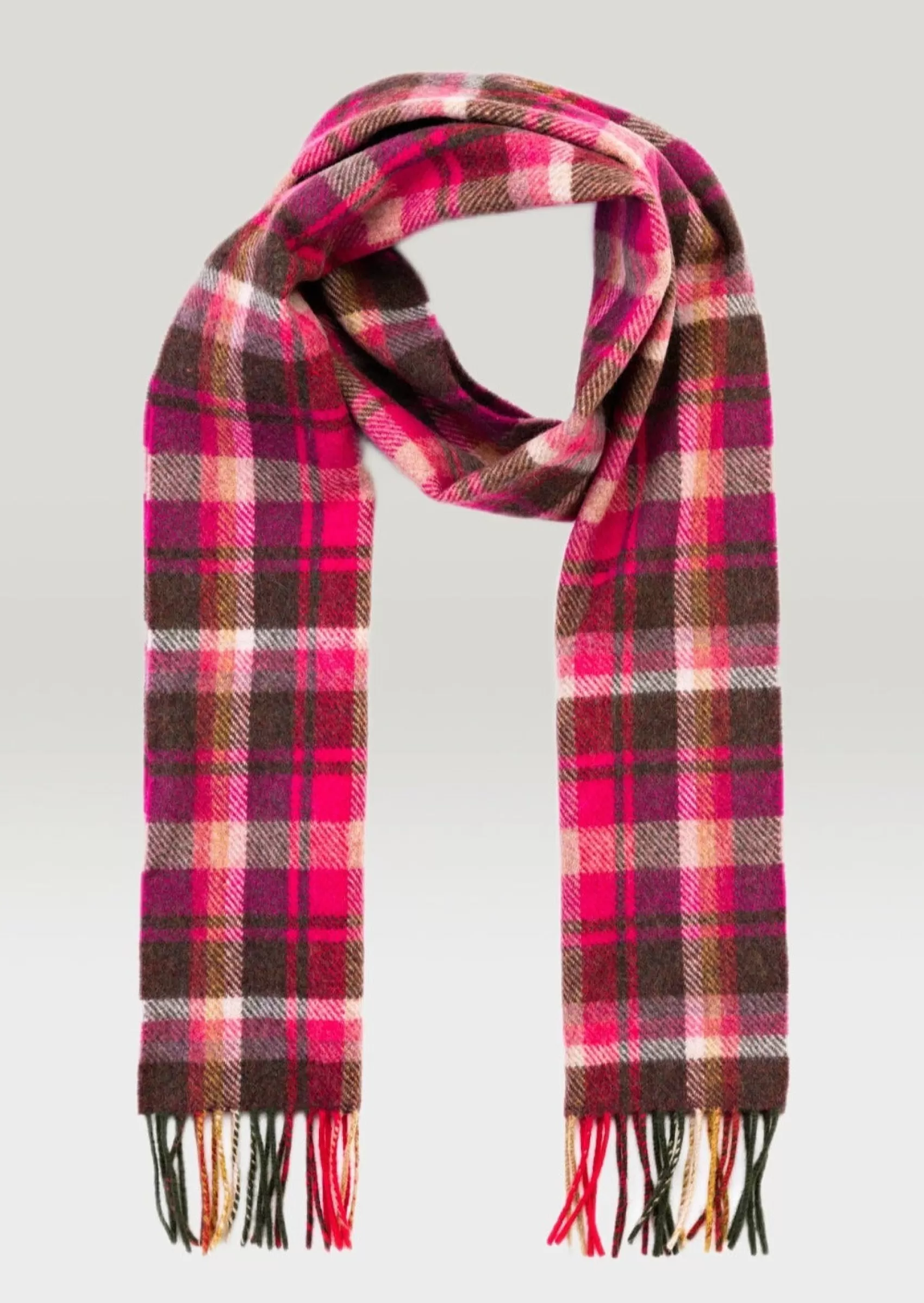 Scarves | Scarves^John Hanly Pink Maroon Scarf