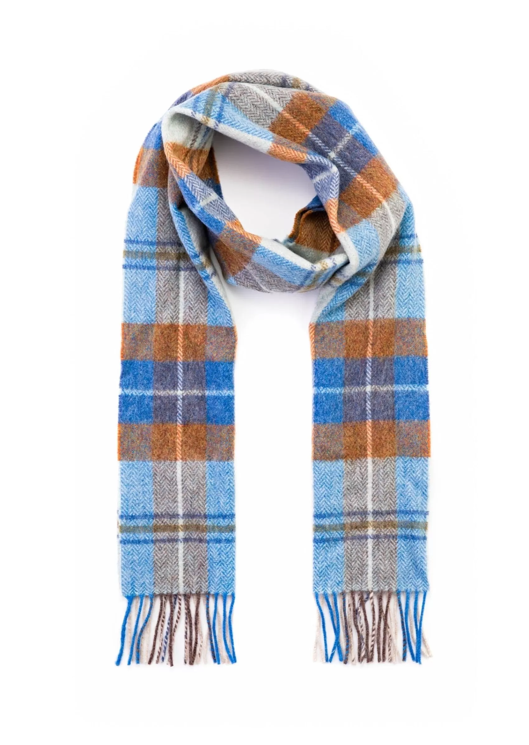 Scarves^John Hanly Scarf | Blue Grey Rust