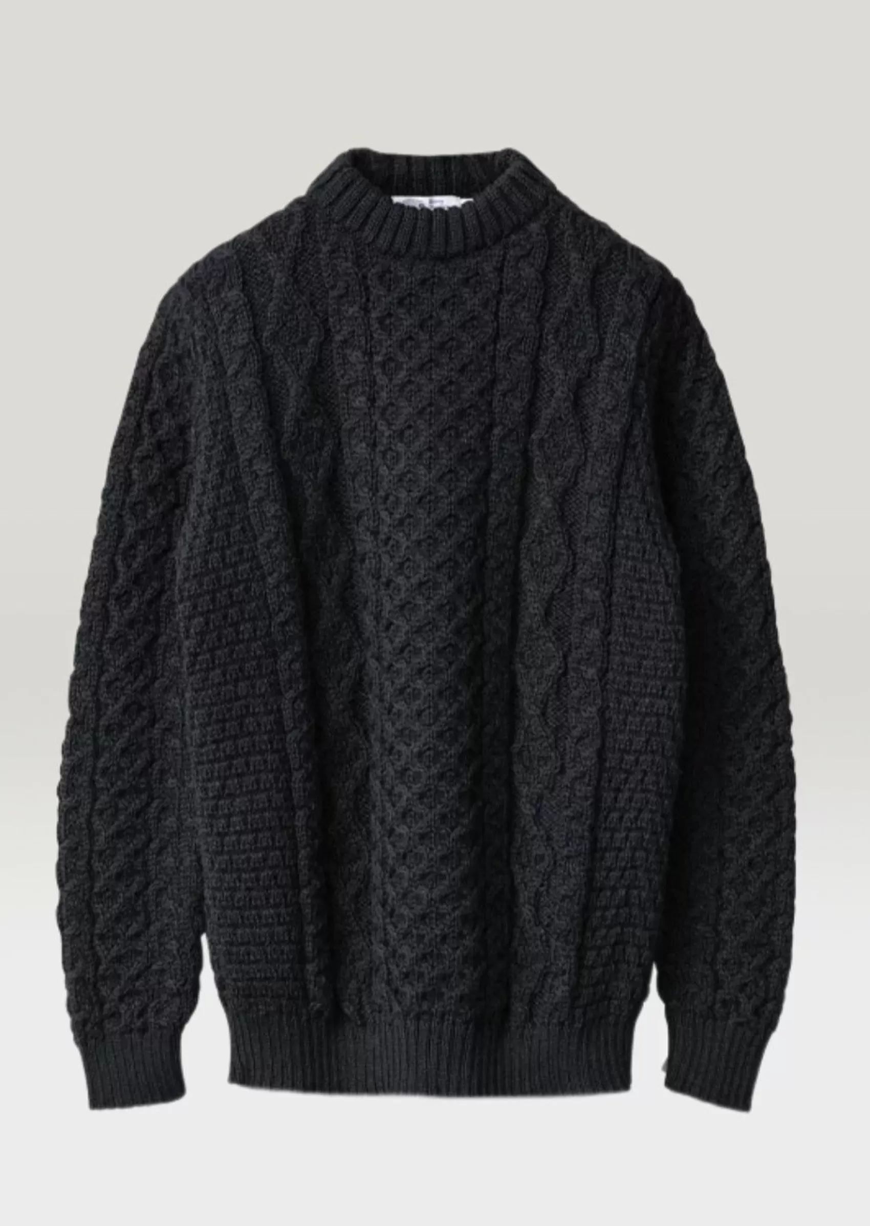 Aran Sweaters^Kerry Woollen Mills Kerry Heavy Aran Sweater | Charcoal