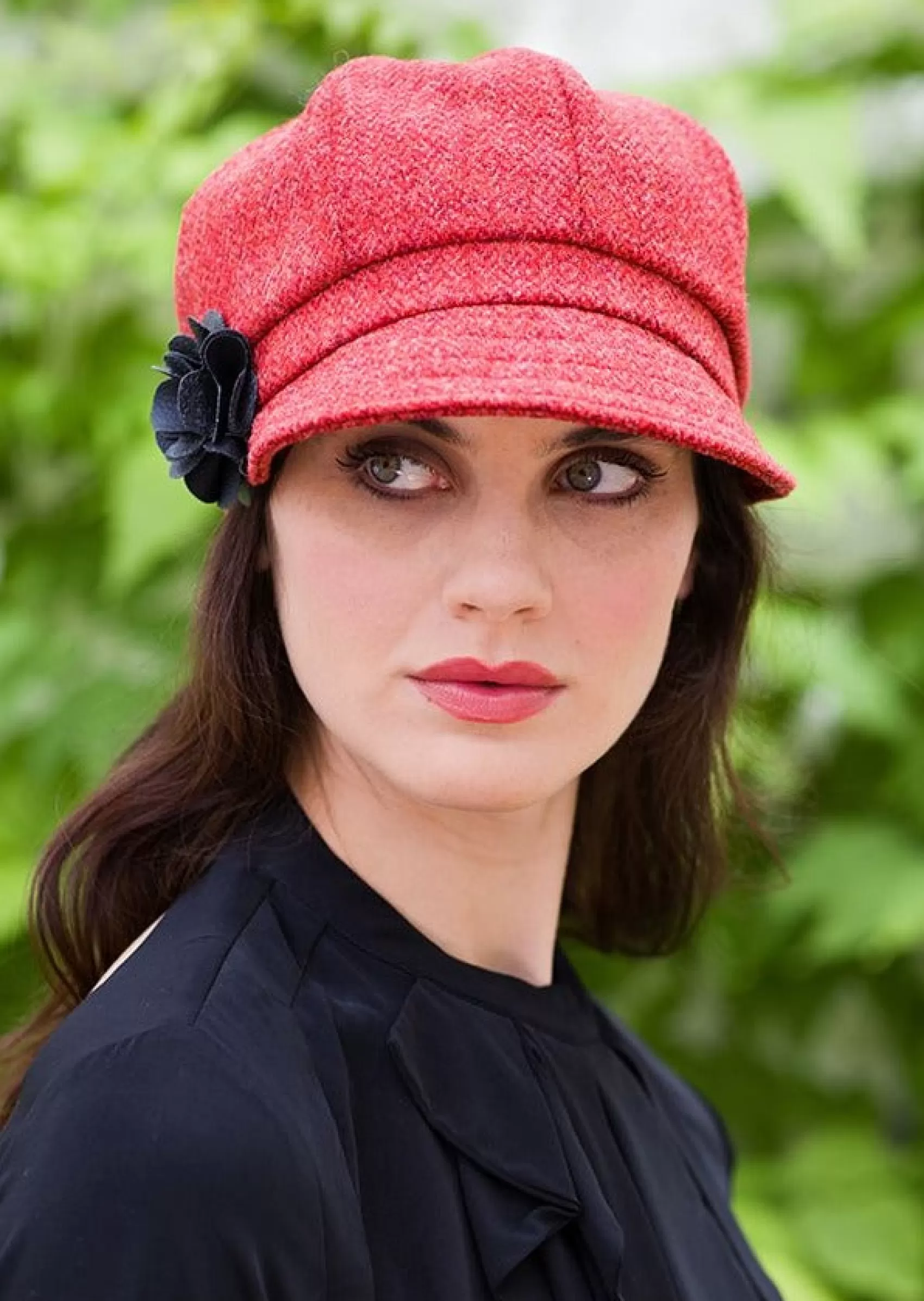 Hats & Caps^Mucros Weavers Ladies Mucros Newsboy | Coral