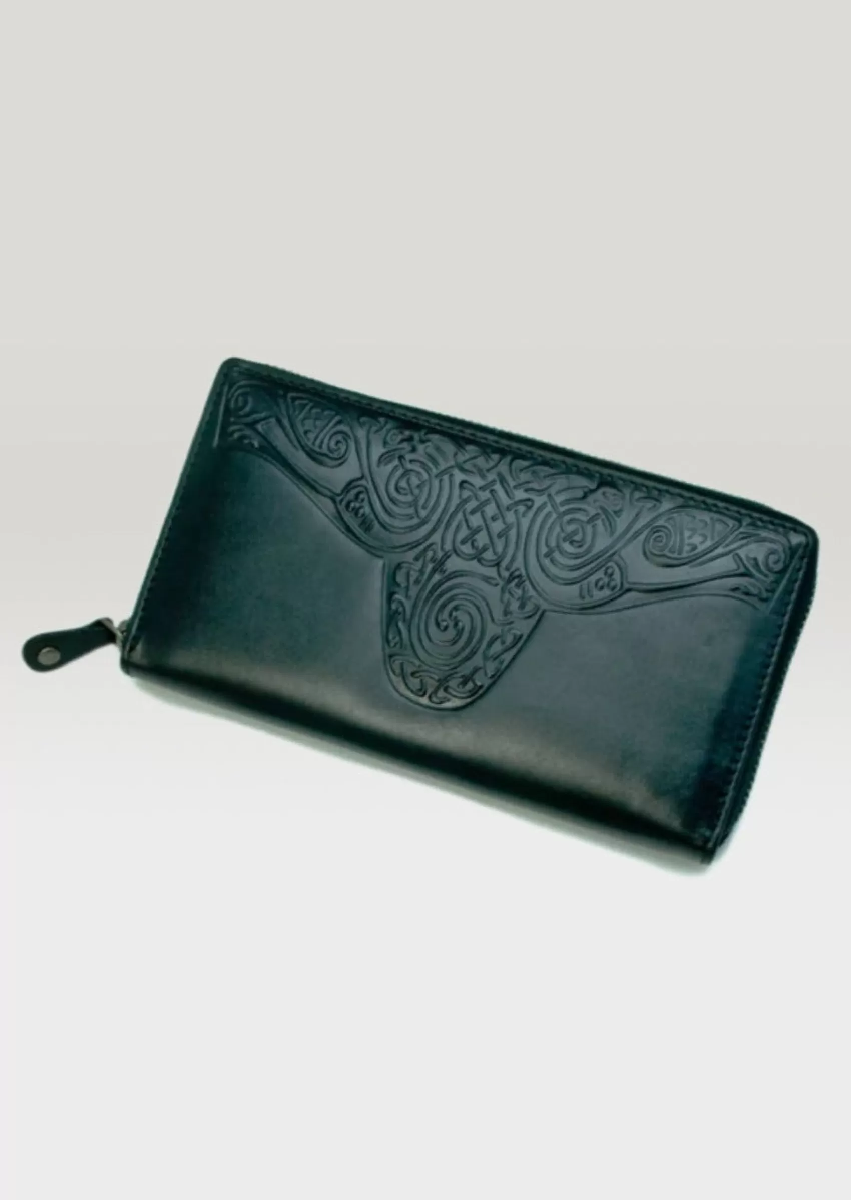 Tweed & Leather Bags^Lee River Leather Lee River Roisín Black Ladies Celtic Wallet