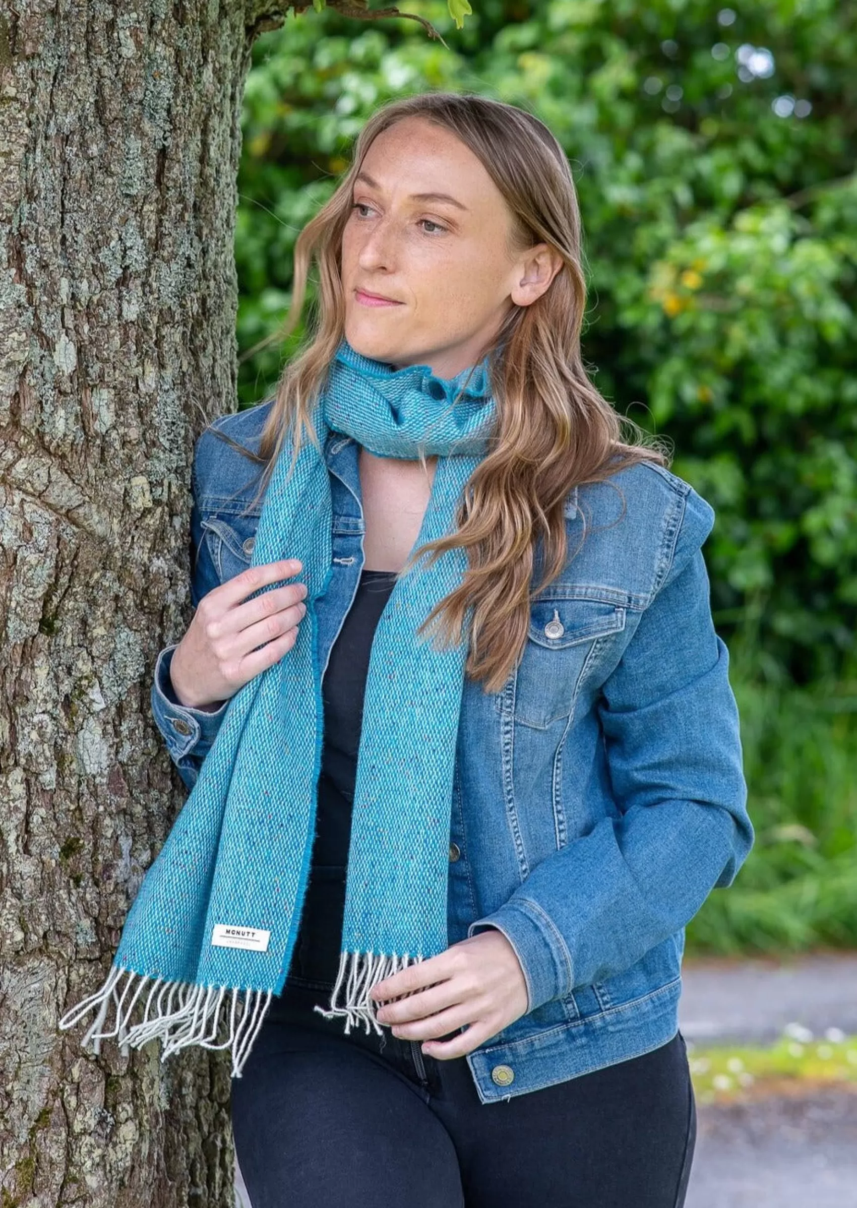 Scarves^Mcnutt Of Donegal McNutt Donegal Tweed Scarf | Peacock