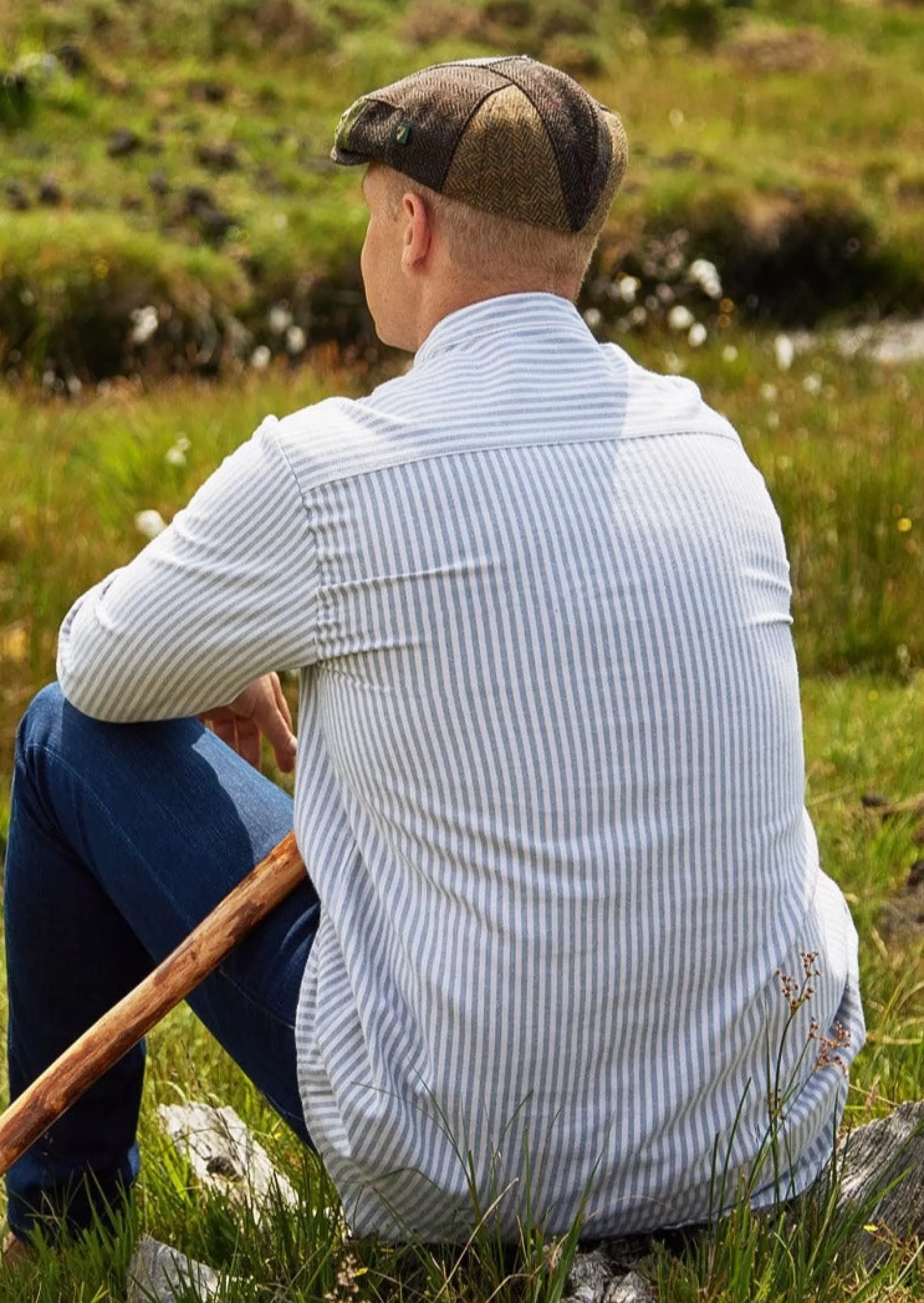 Traditional Shirts^Lee Valley Men's Flannel Grandfather Shirt | Green Stripe