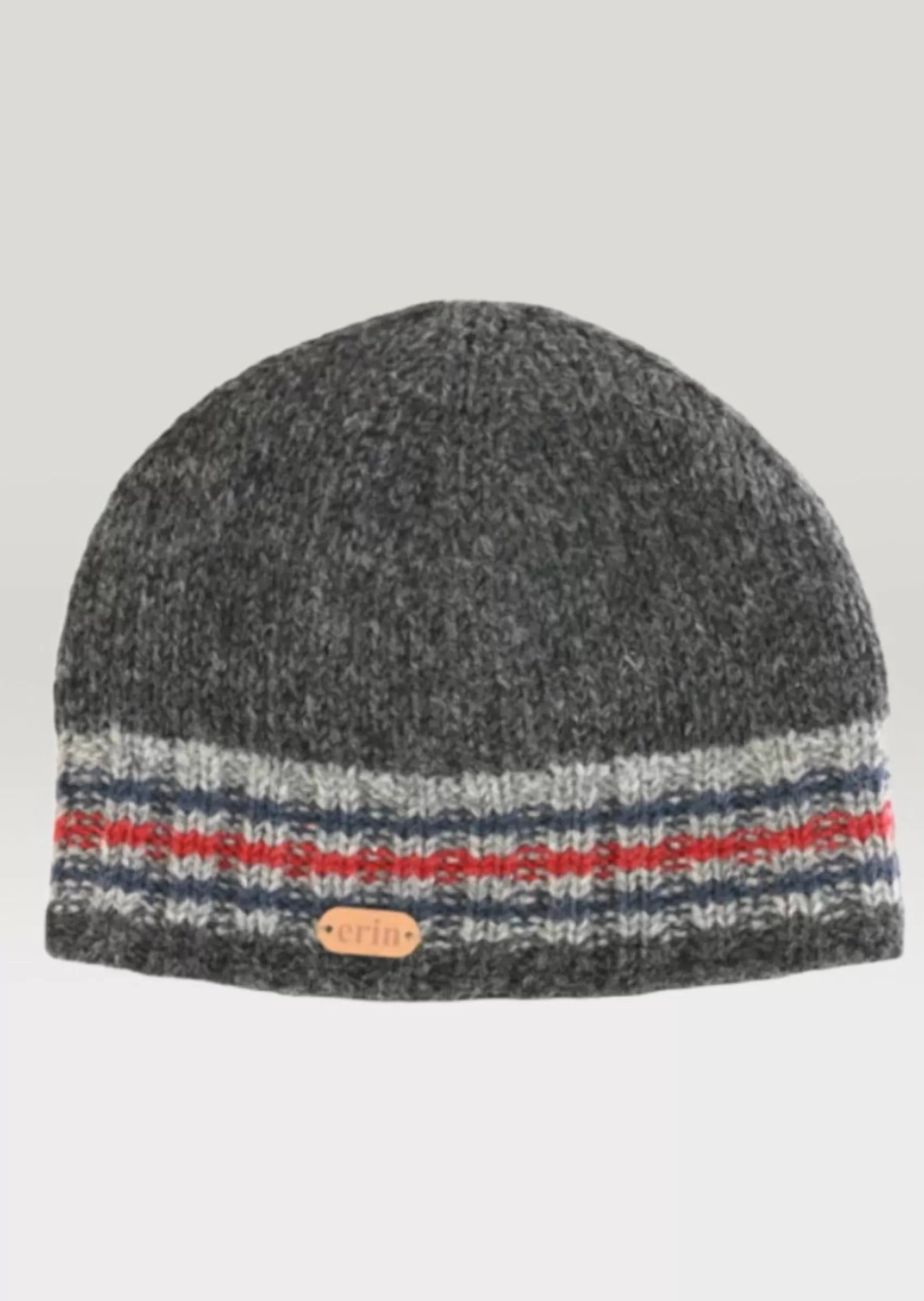 Wool Hats^Erin Knitwear Men's Rib Pullon Hat | Charcoal Grey