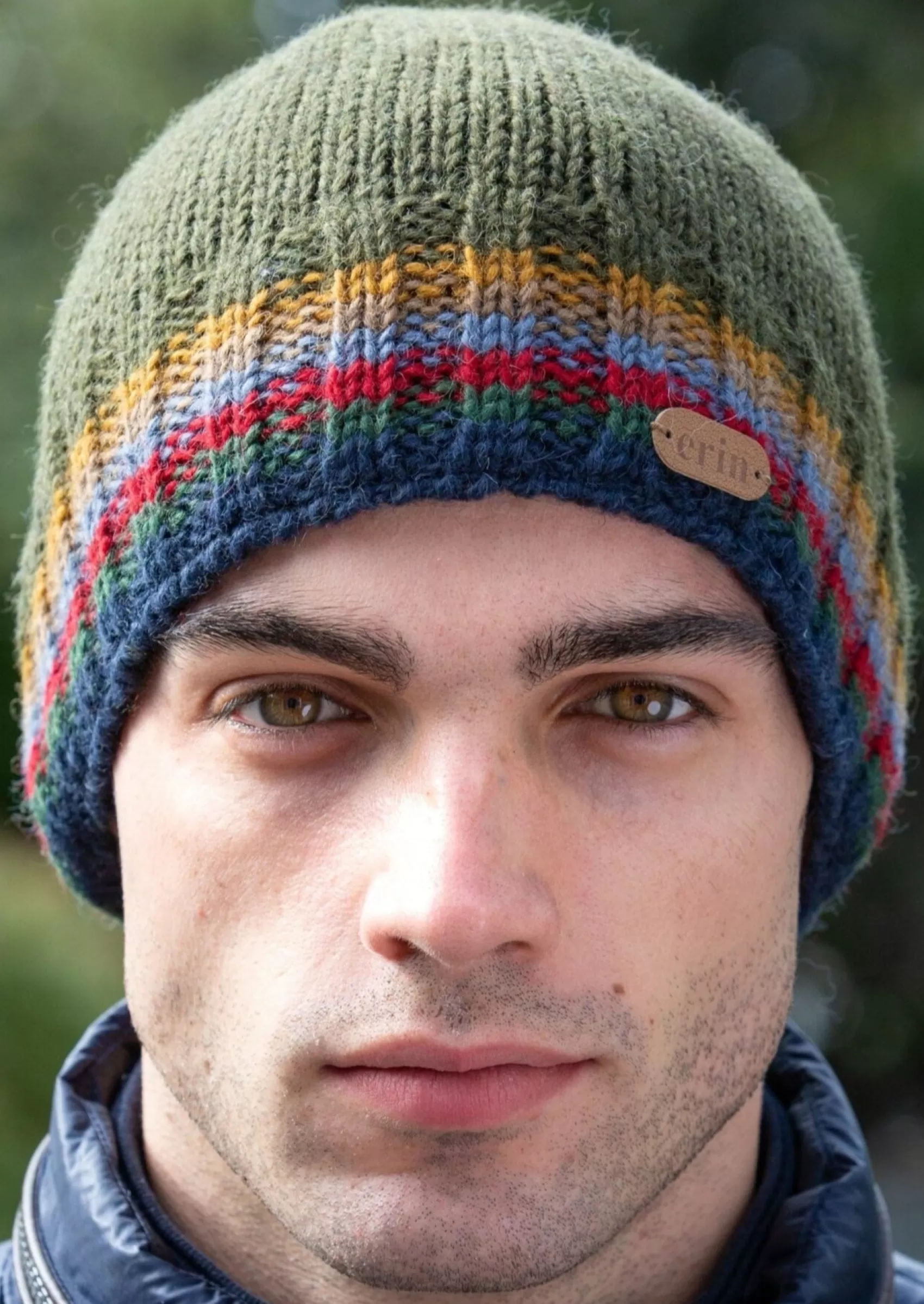 Wool Hats^Erin Knitwear Men's Rib Pullon Hat | Green