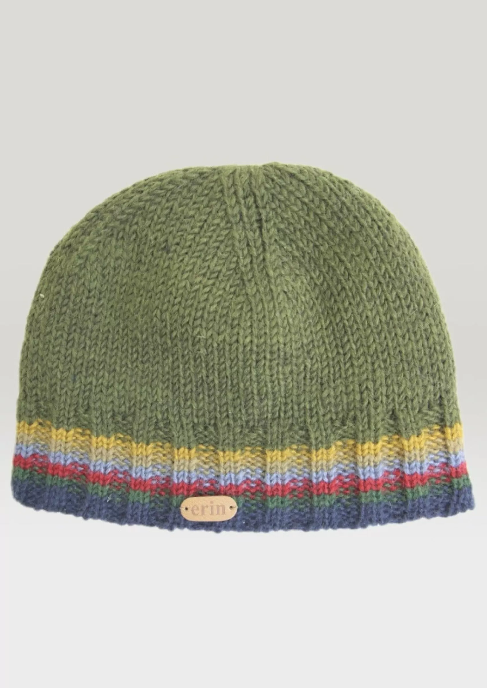 Wool Hats^Erin Knitwear Men's Rib Pullon Hat | Green