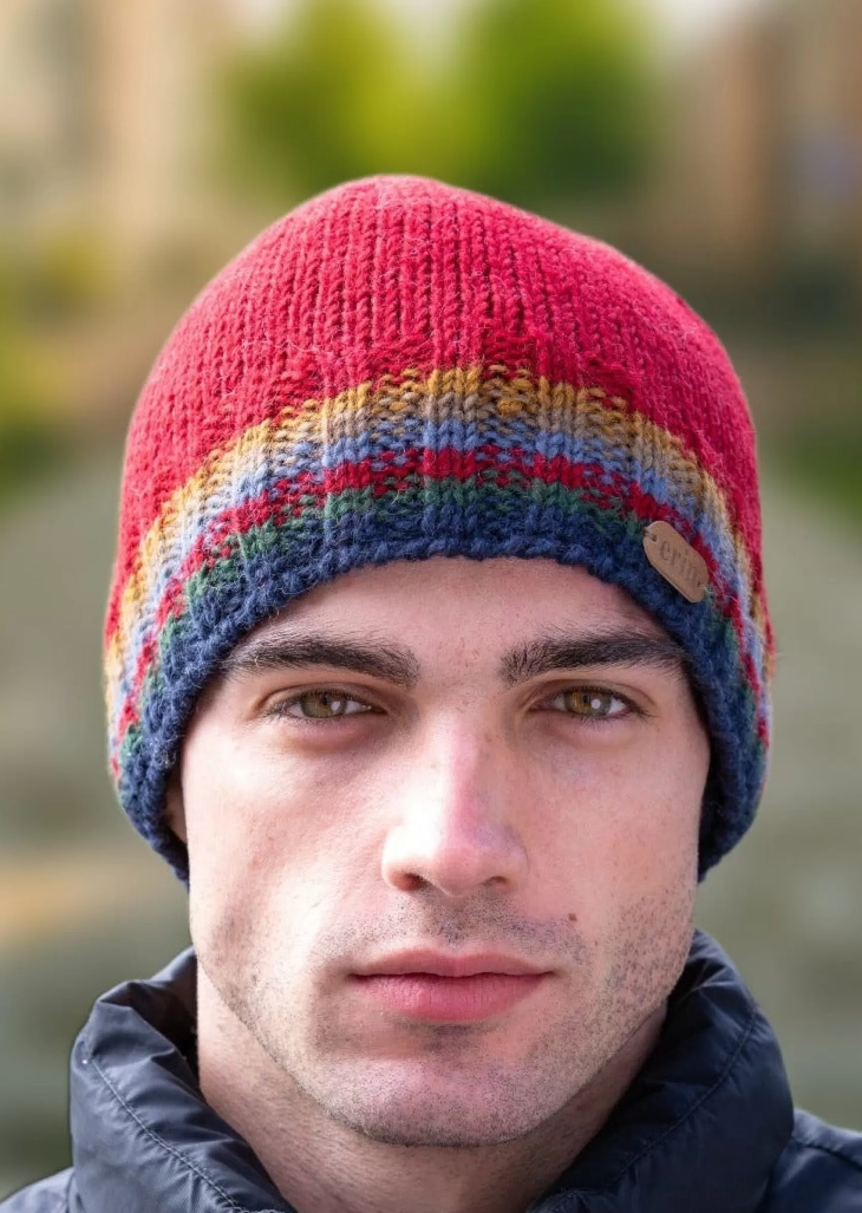 Wool Hats^Erin Knitwear Men's Rib Pullon Hat | Red