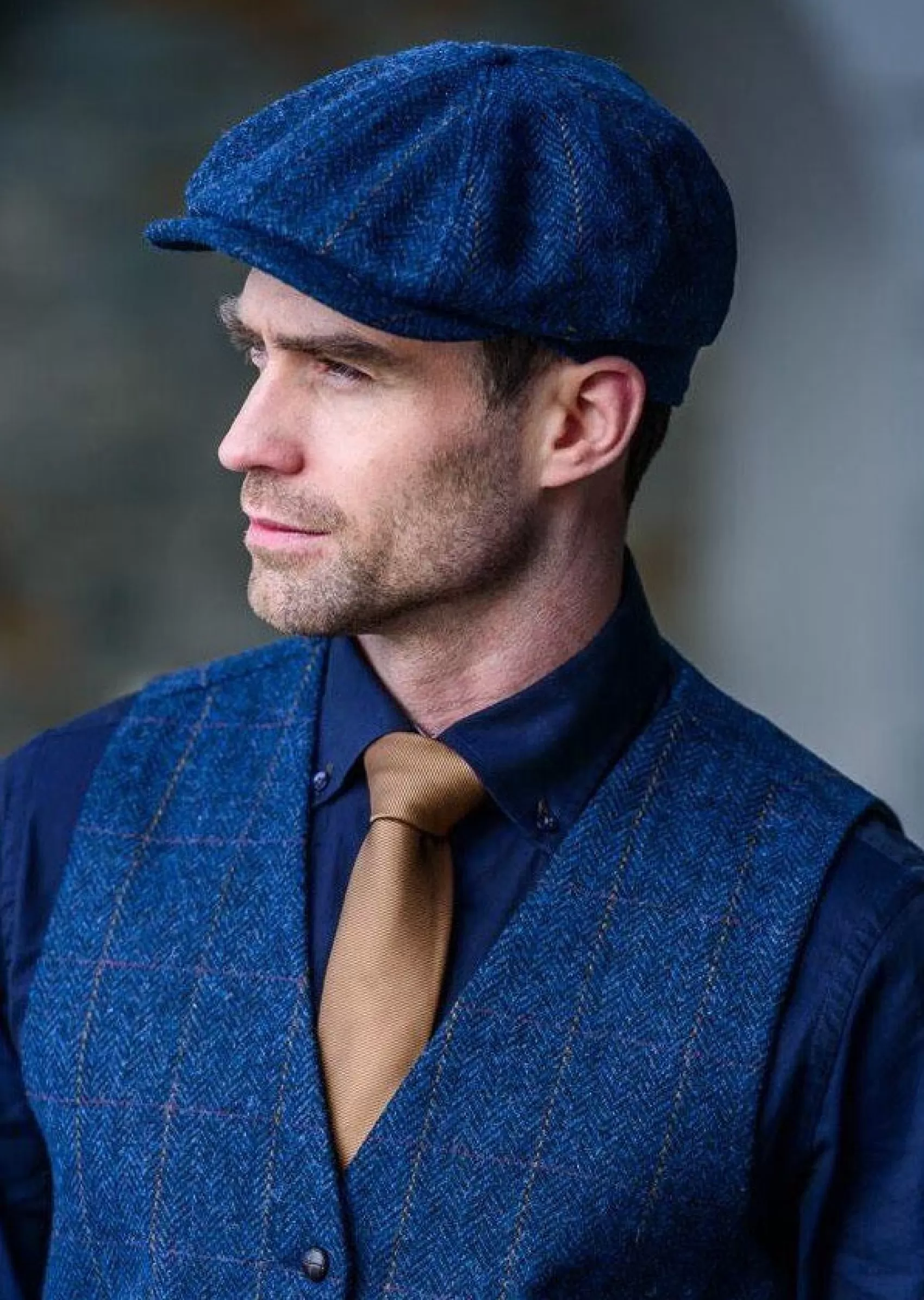 Traditional Hats^Mucros Weavers Mucros Driving Cap | Blue