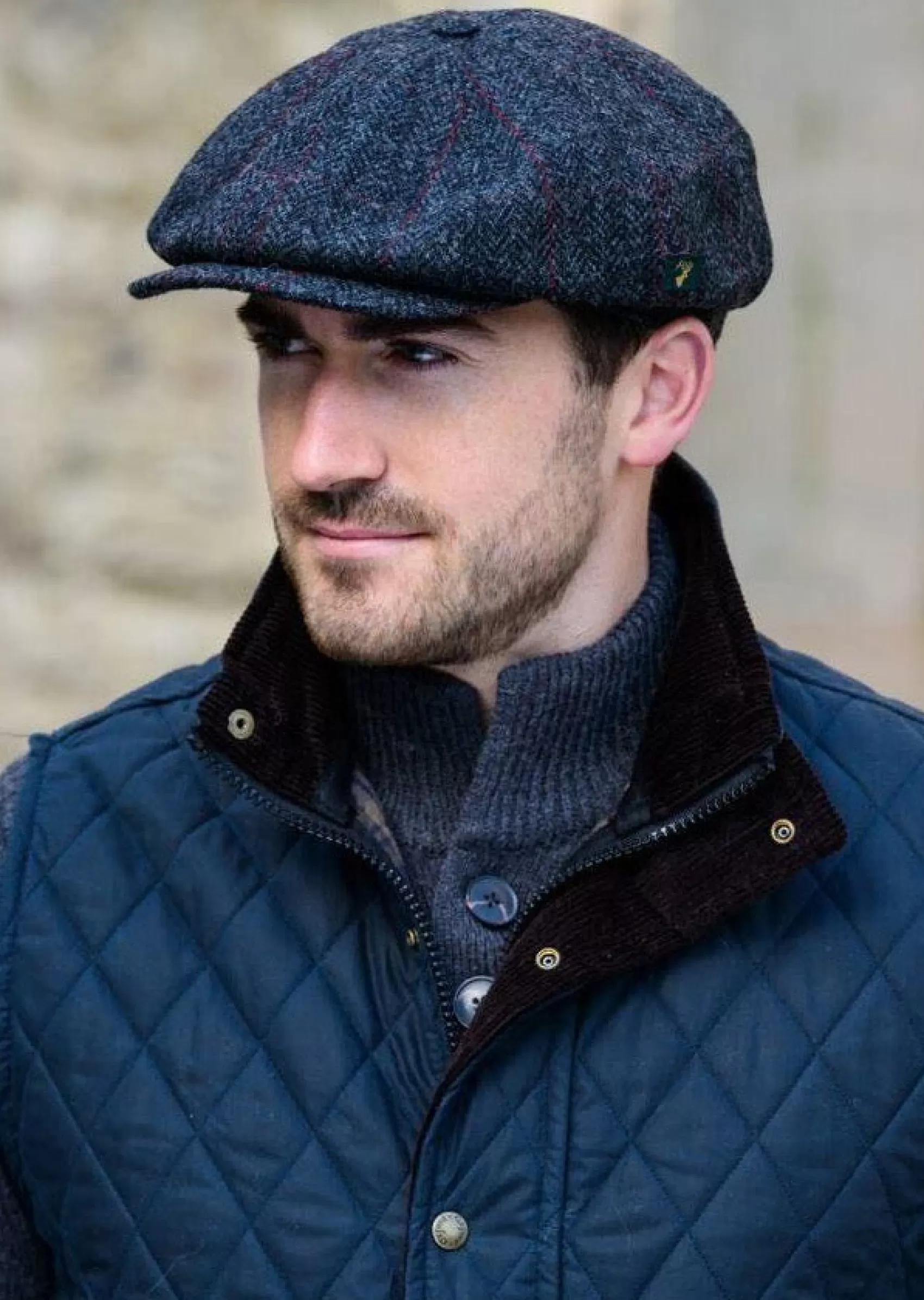 Traditional Hats^Mucros Weavers Mucros Driving Cap | Charcoal