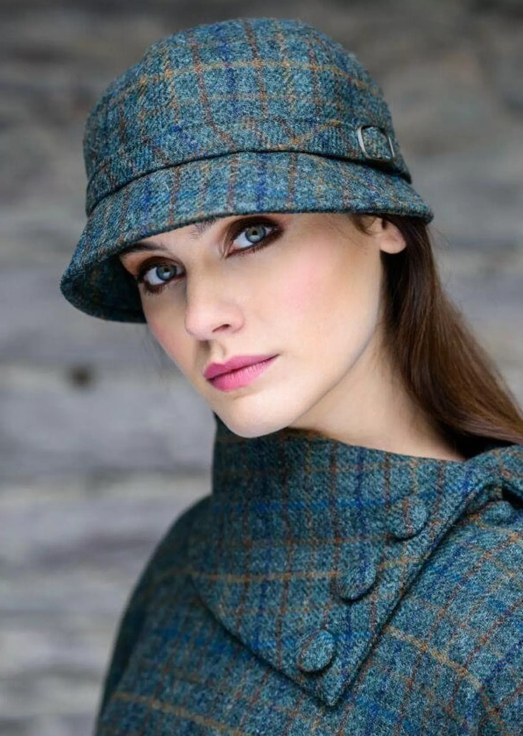 Hats & Caps^Mucros Weavers Mucros Flapper Hat | Green Plaid