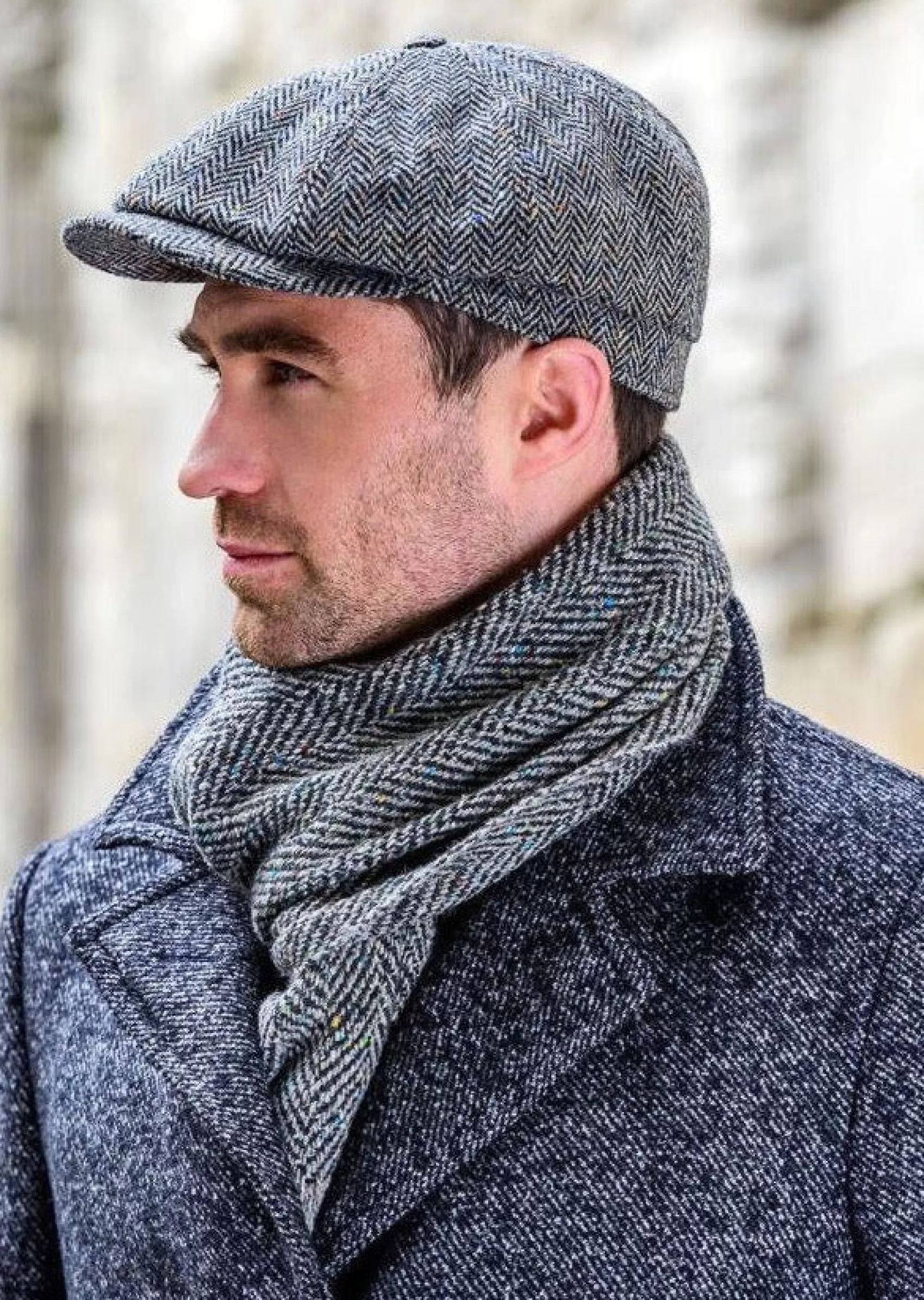 Traditional Hats^Mucros Weavers Mucros Grey Driving Cap