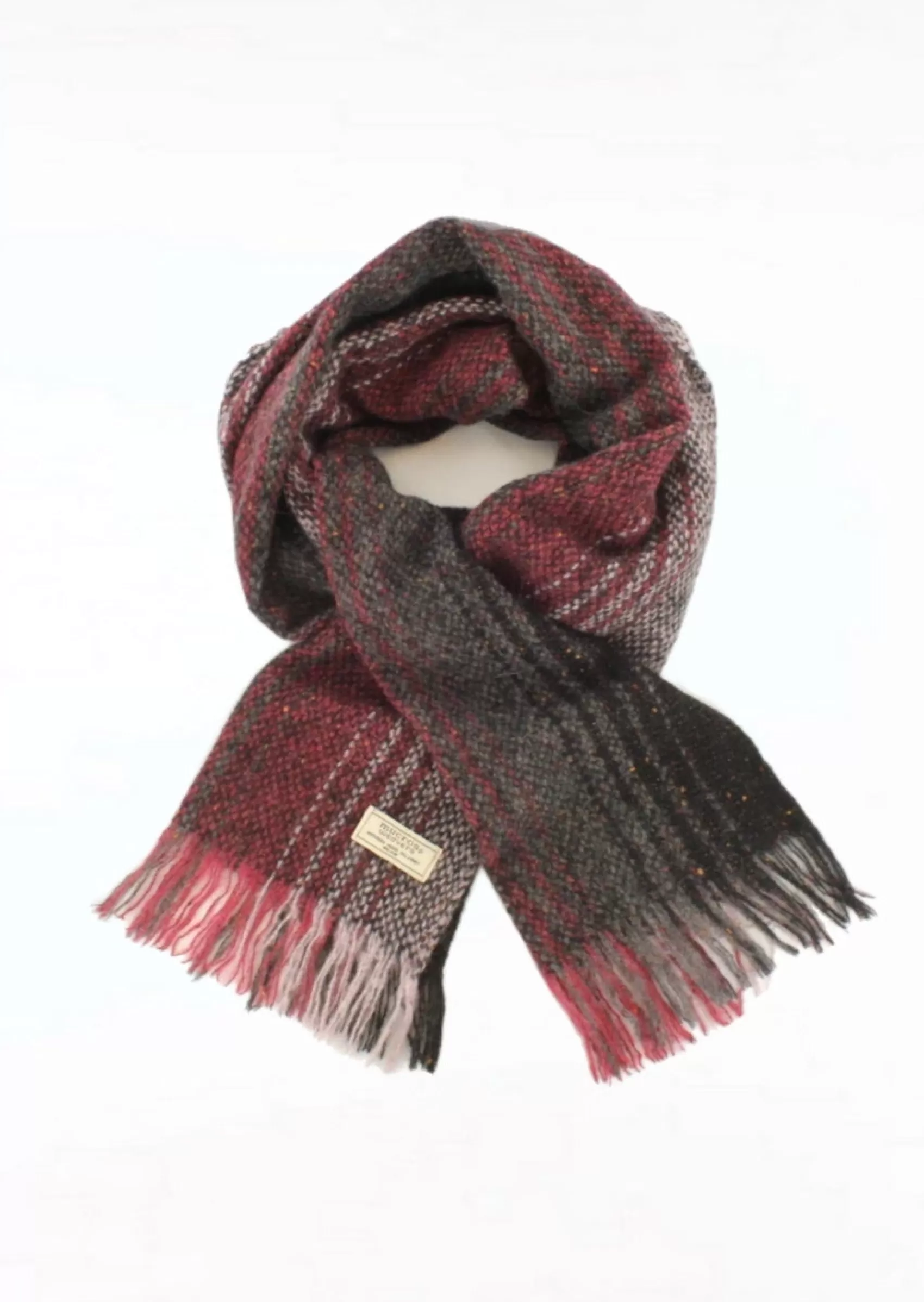 Scarves^Mucros Weavers Mucros Islander Scarf | Red Charcoal