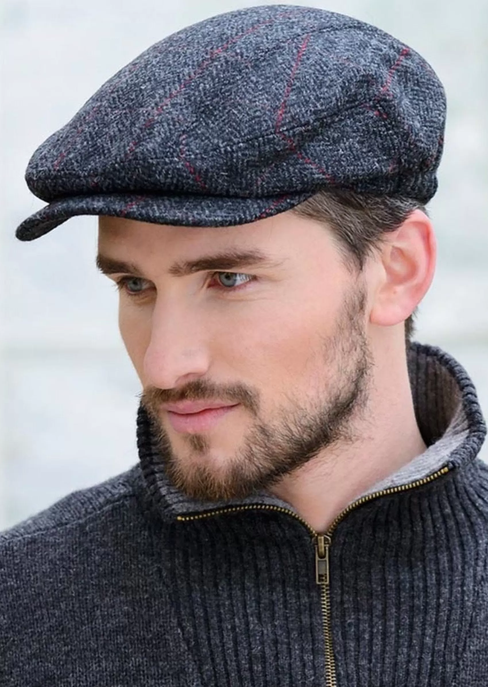 Traditional Hats^Mucros Weavers Mucros Kerry Cap | Charcoal