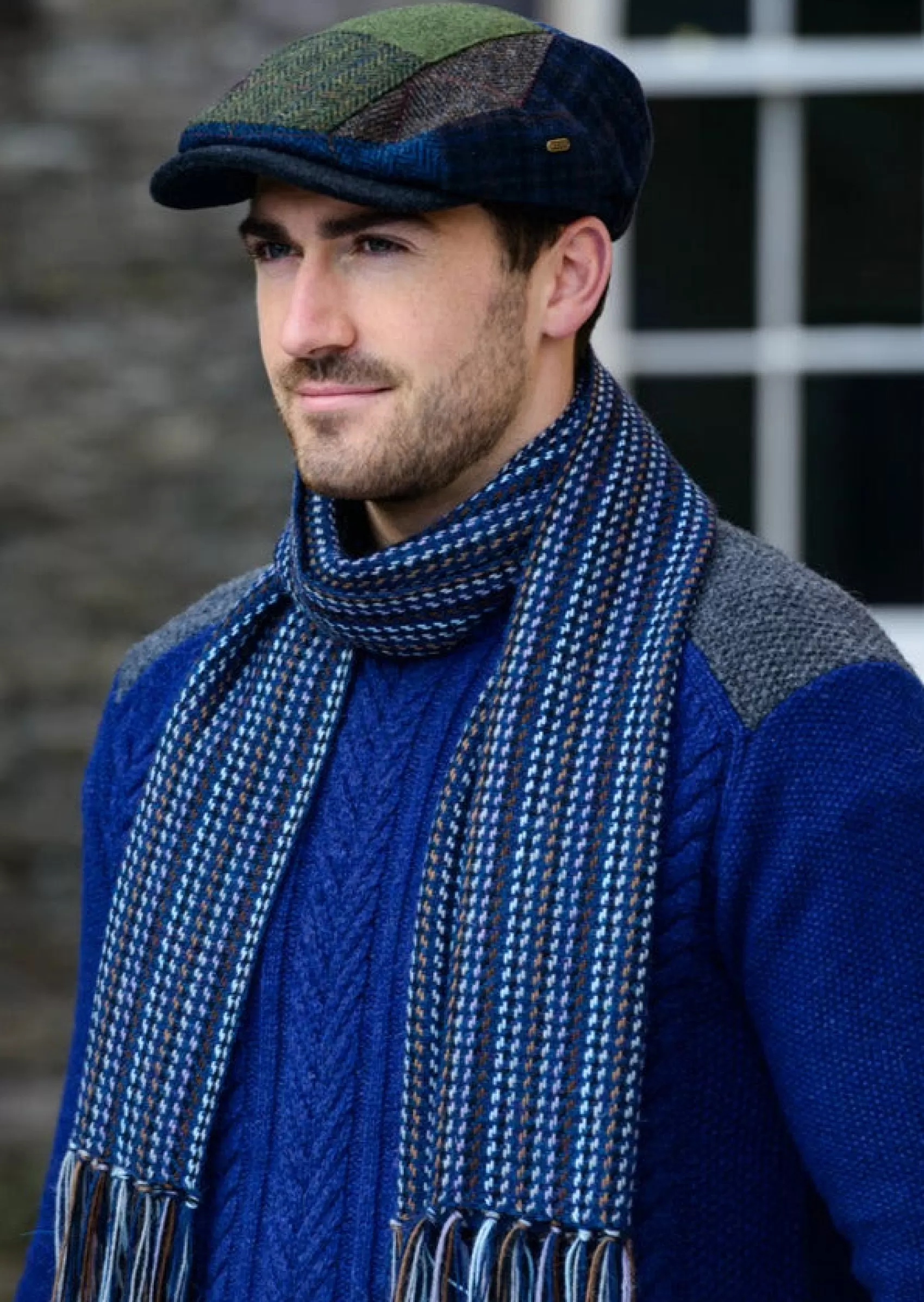 Traditional Hats^Mucros Weavers Mucros Kerry Flat Cap | Patch O