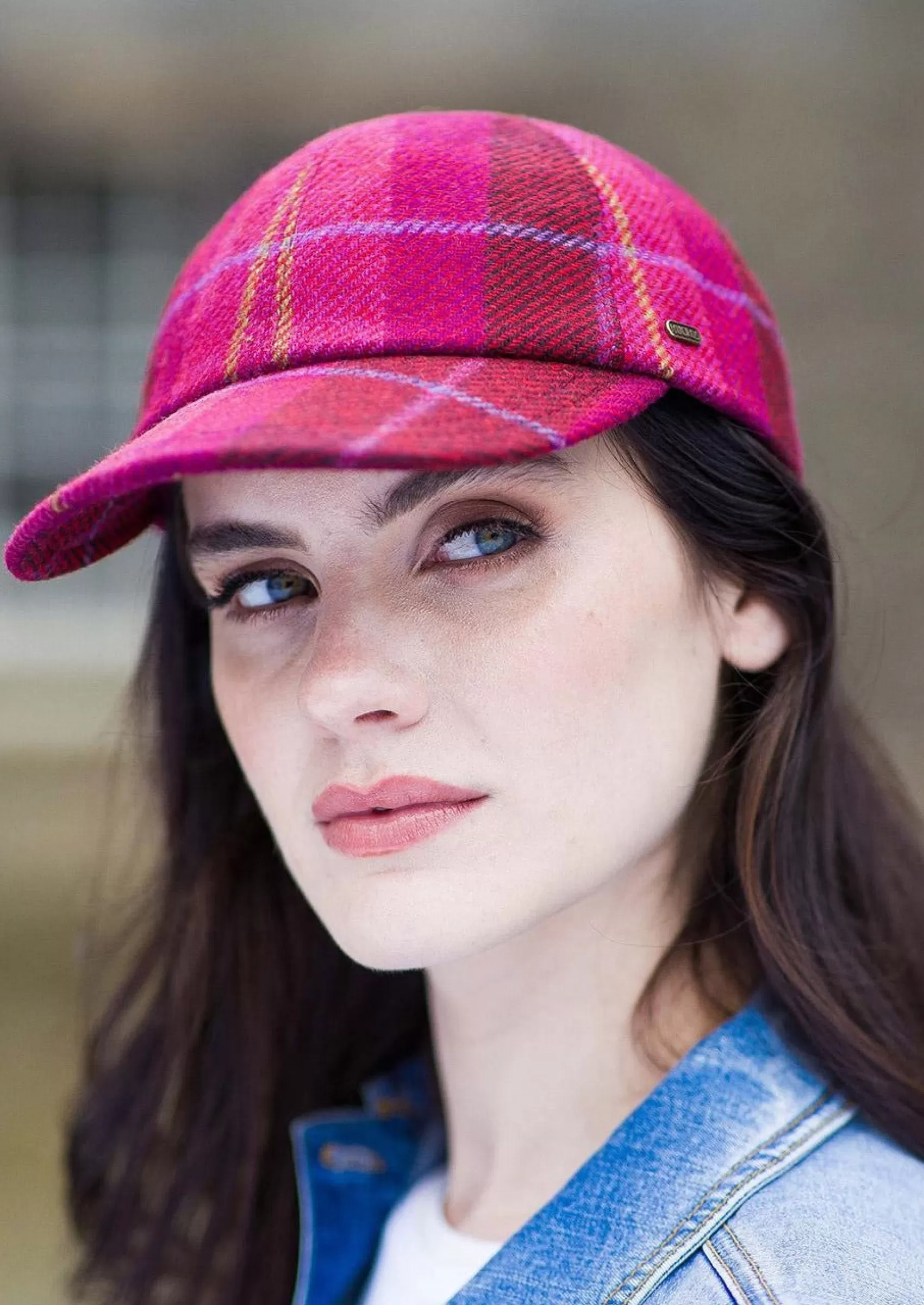 Hats & Caps^Mucros Weavers Mucros Ladies Baseball Cap | Pink Check