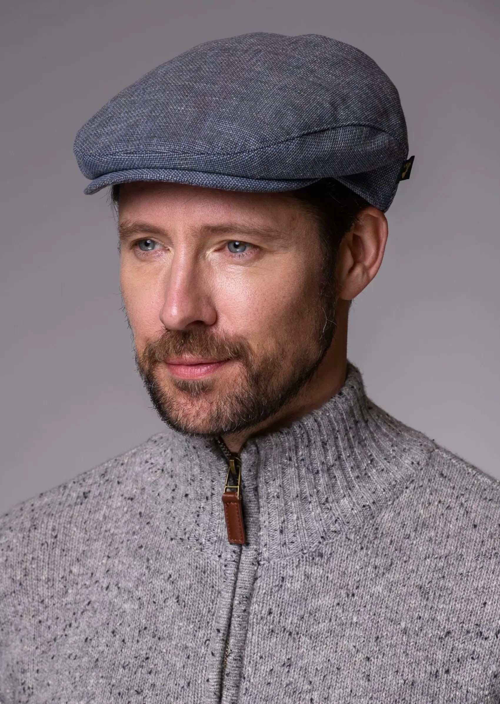 Traditional Hats^Mucros Weavers Mucros Linen Flat Cap