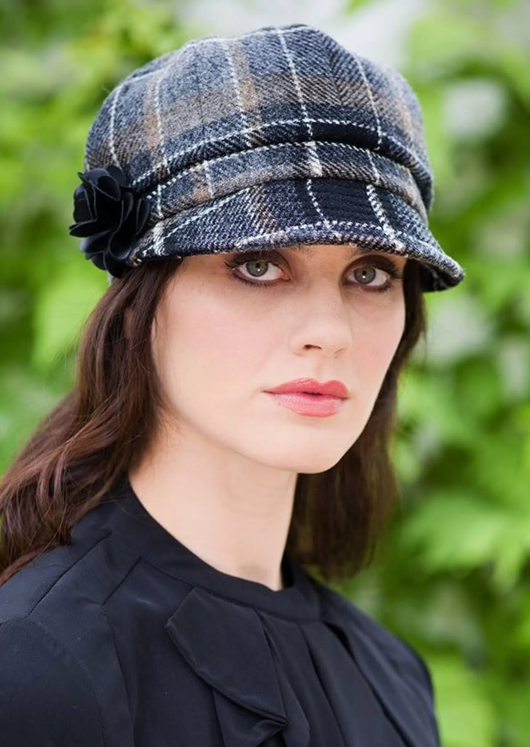 Hats & Caps^Mucros Weavers Mucros Newsboy | Black Grey Check