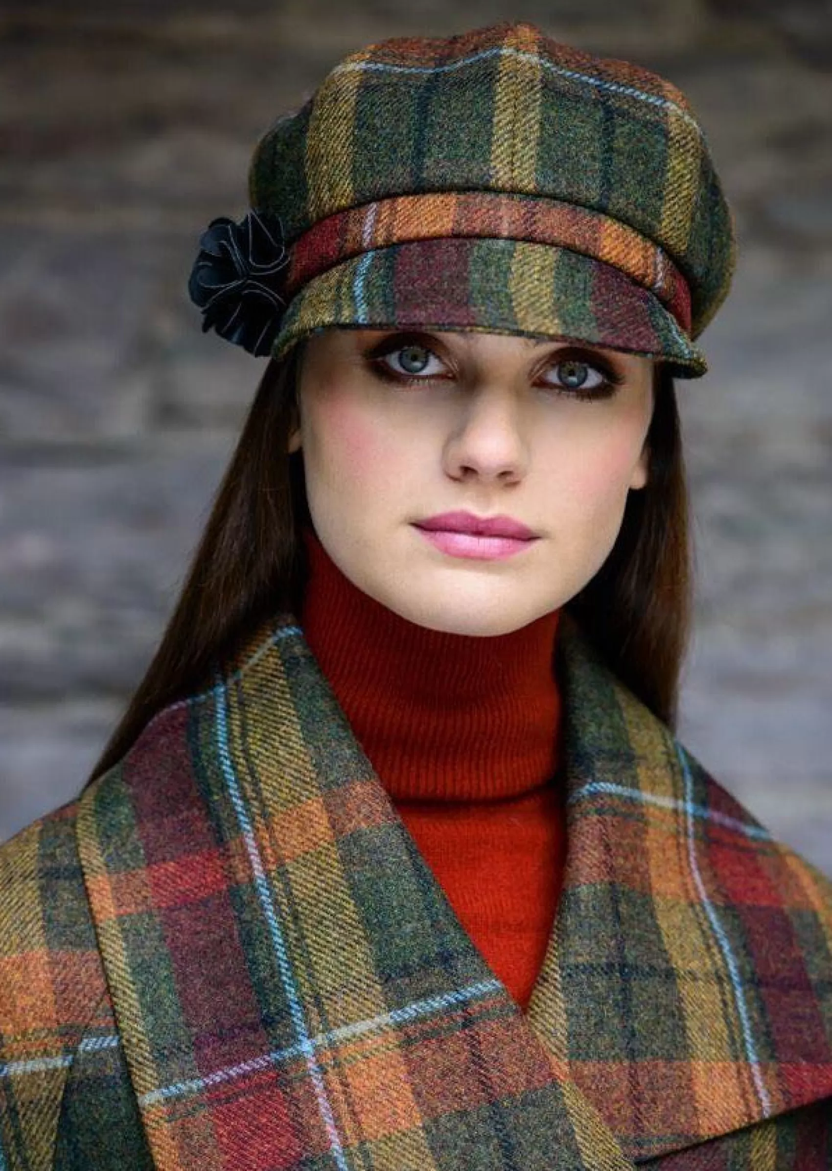 Hats & Caps^Mucros Weavers Mucros Newsboy Cap | Rust Check