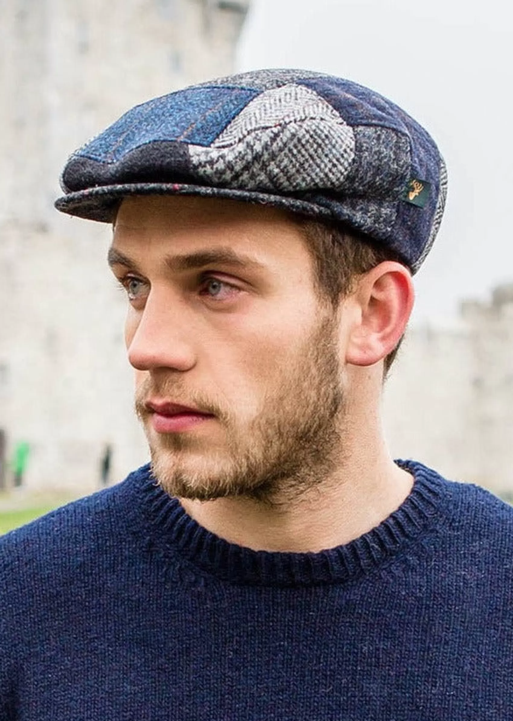 Traditional Hats^Mucros Weavers Mucros Patch Cap | Blue