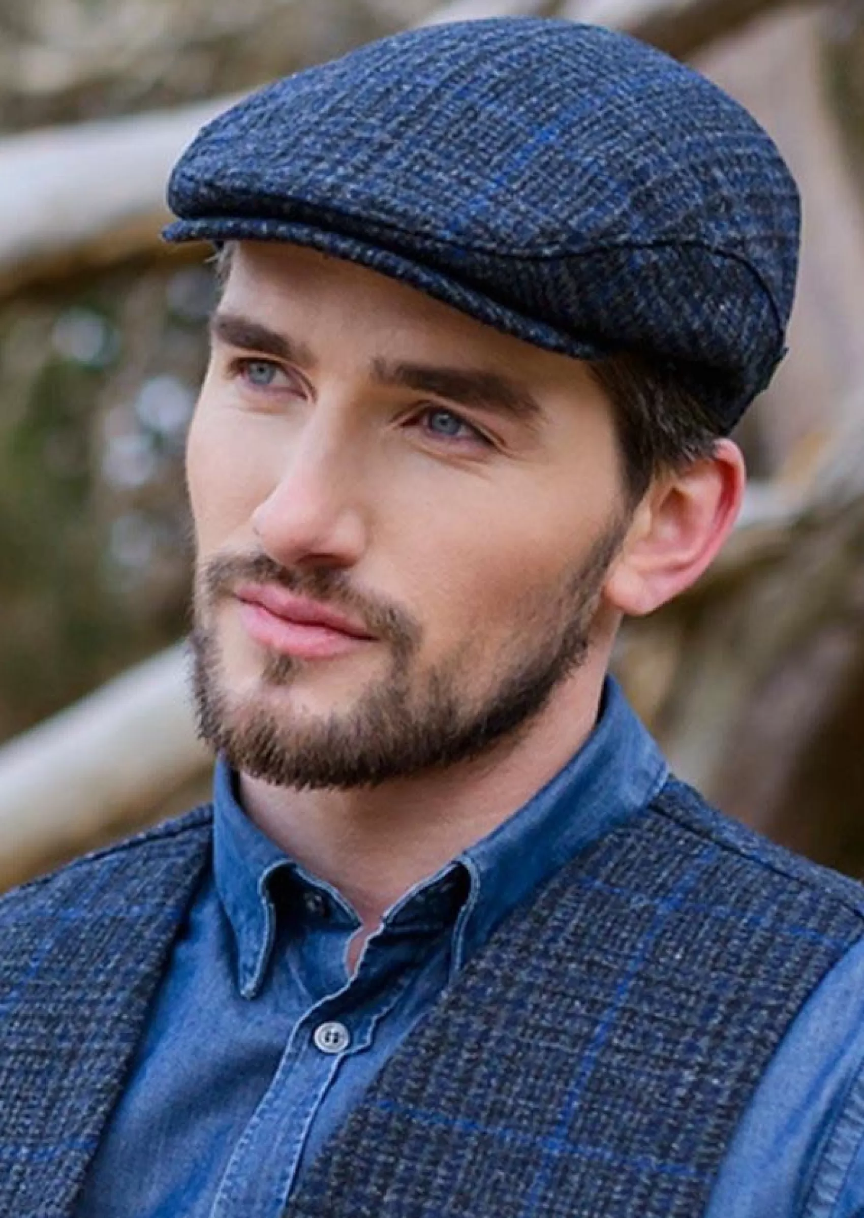 Traditional Hats^Mucros Weavers Mucros Trinity Cap | Charcoal Blue