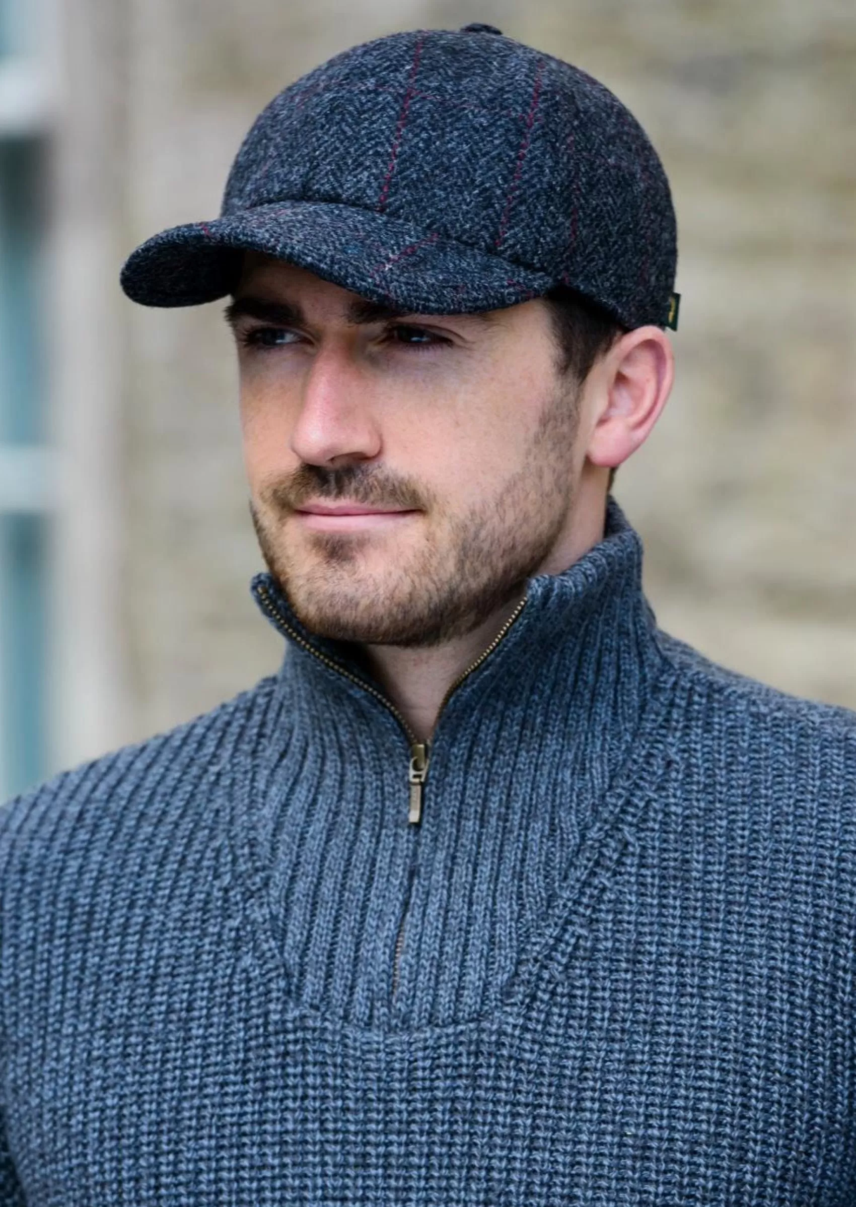 Traditional Hats^Mucros Weavers Mucros Tweed Baseball Cap | Charcoal