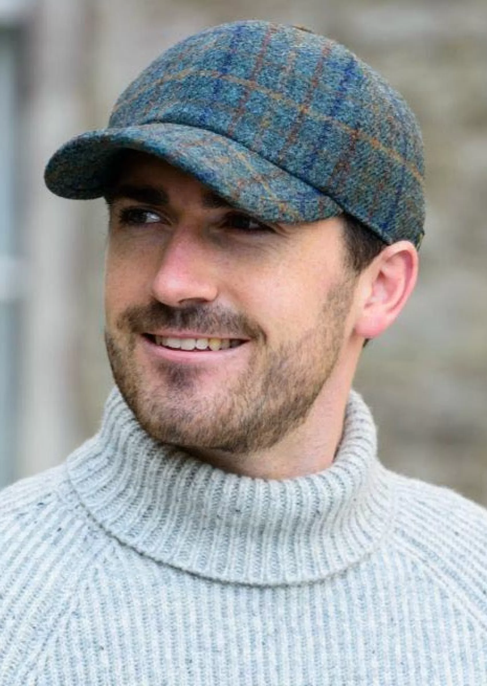 Traditional Hats^Mucros Weavers Mucros Tweed Baseball Cap | Green Plaid