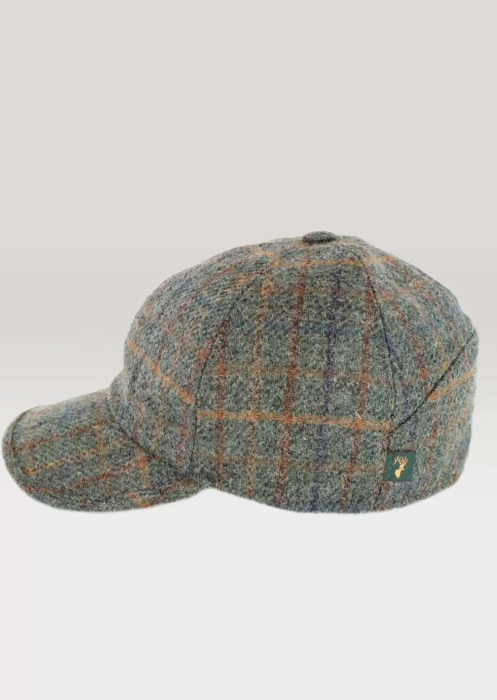 Traditional Hats^Mucros Weavers Mucros Tweed Baseball Cap | Green Plaid