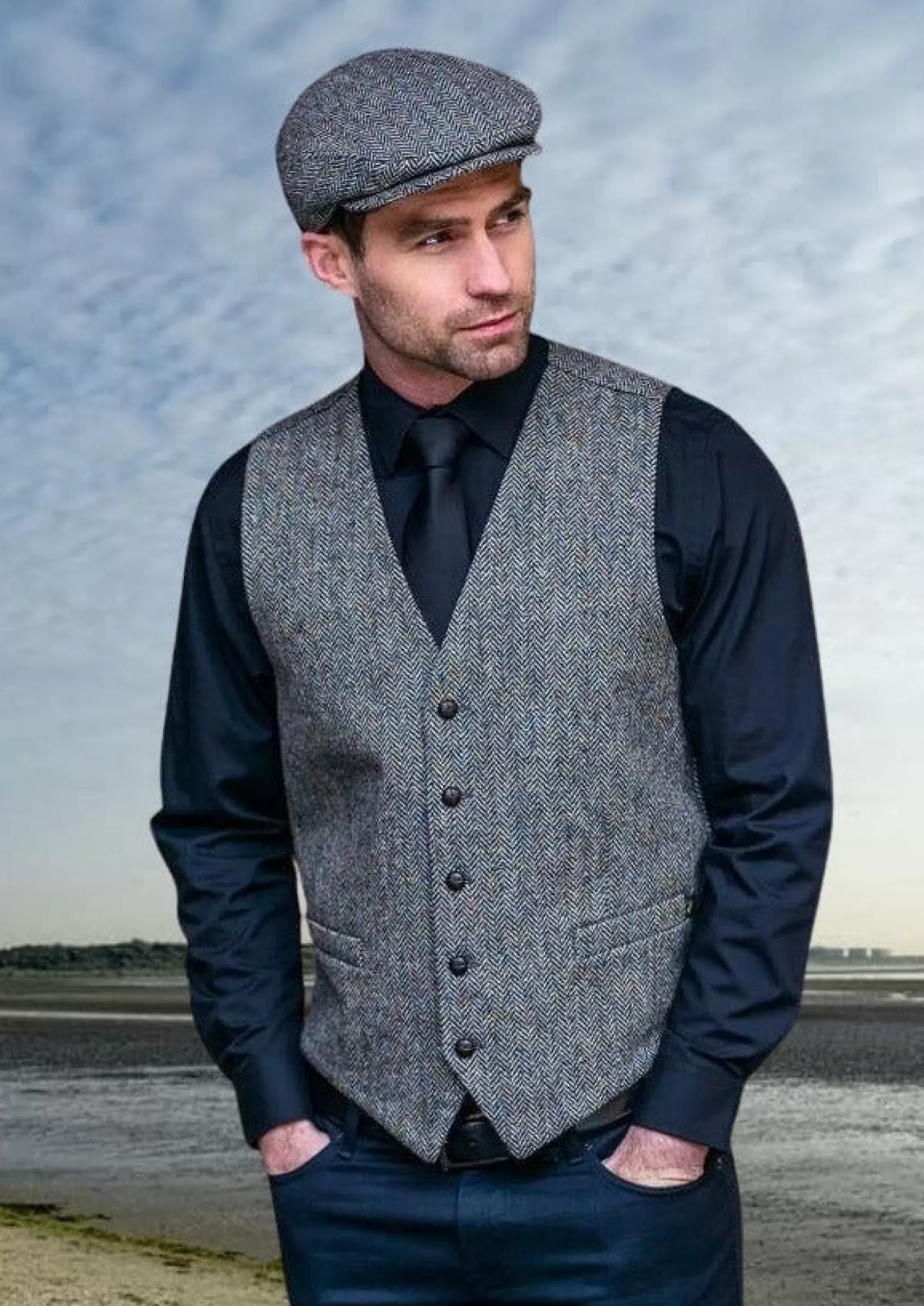 Waistcoats^Mucros Weavers Mucros Tweed Waistcoat