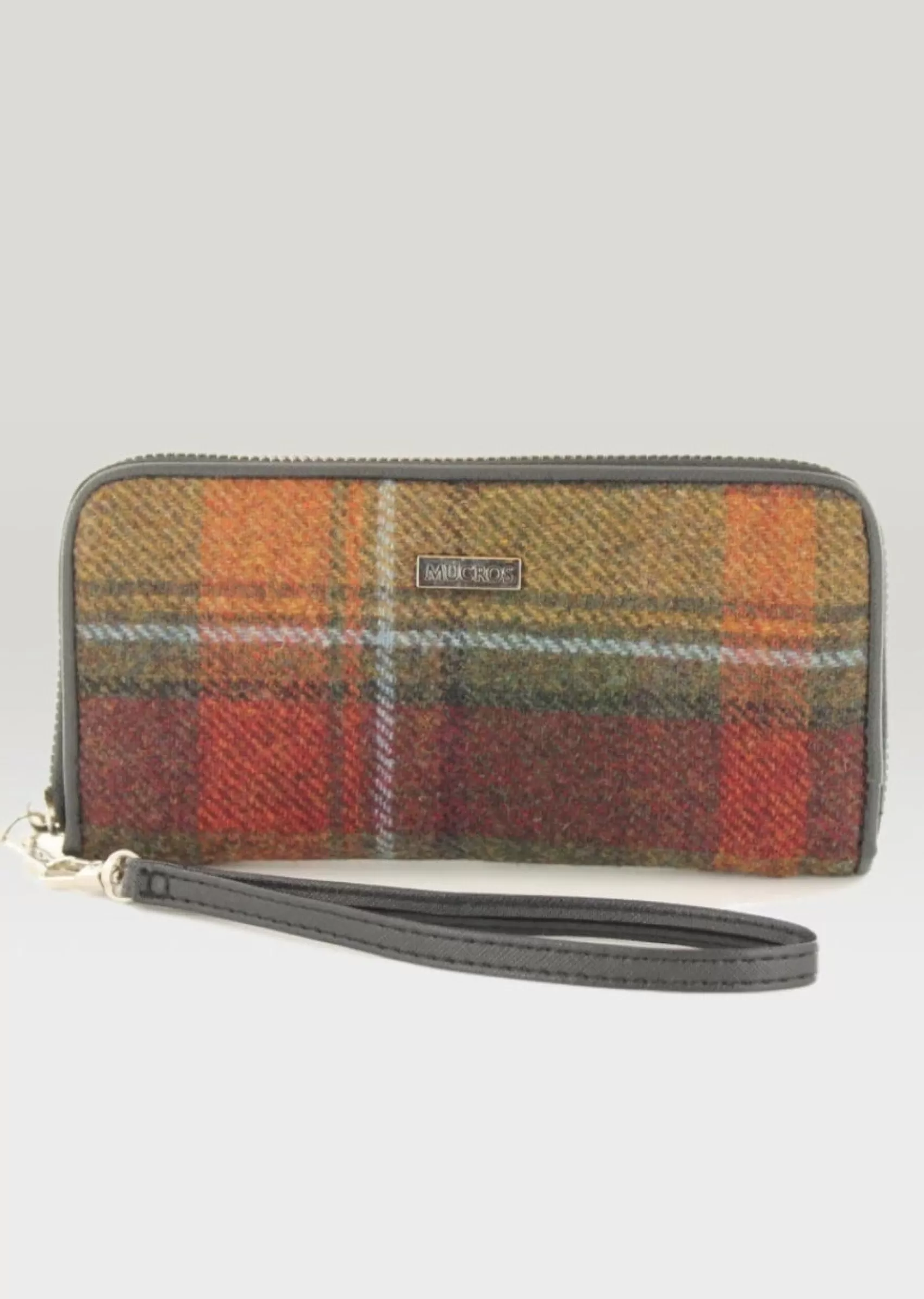 Tweed & Leather Bags^Mucros Weavers Mucros Tweed Wallet | Rust Check