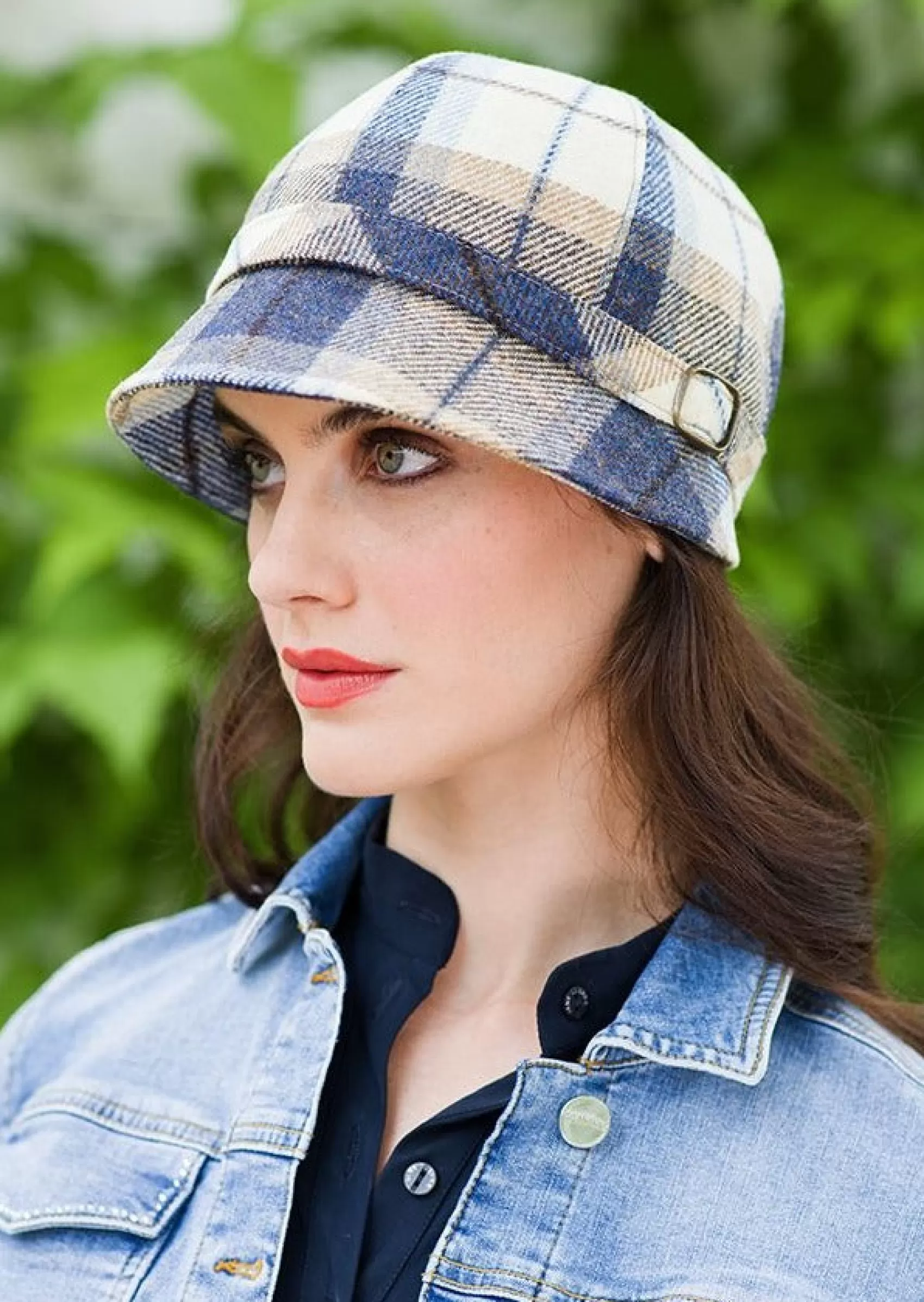 Hats & Caps^Mucros Weavers Murcos Flapper Hat | Blue Check