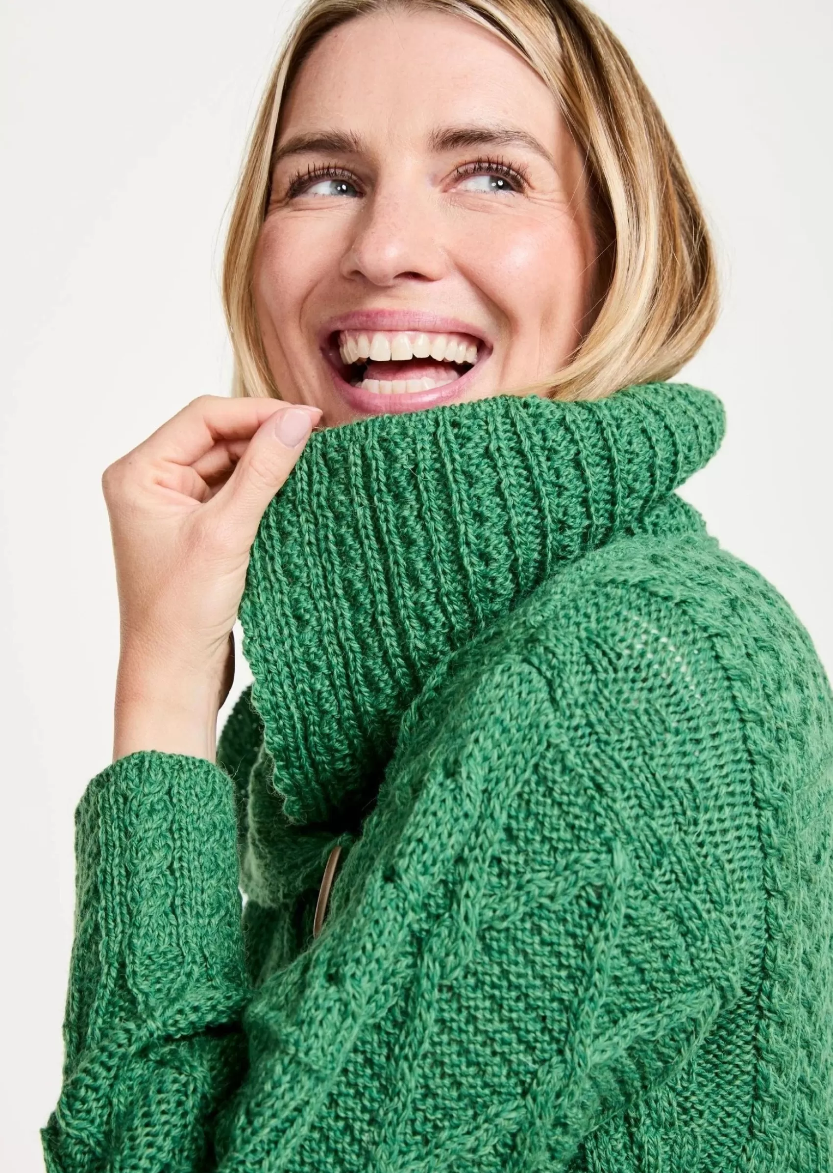 Aran Sweaters | Aran Cardigans^Aran Woollen Mills Patchwork Ladies Aran Cardigan | Green