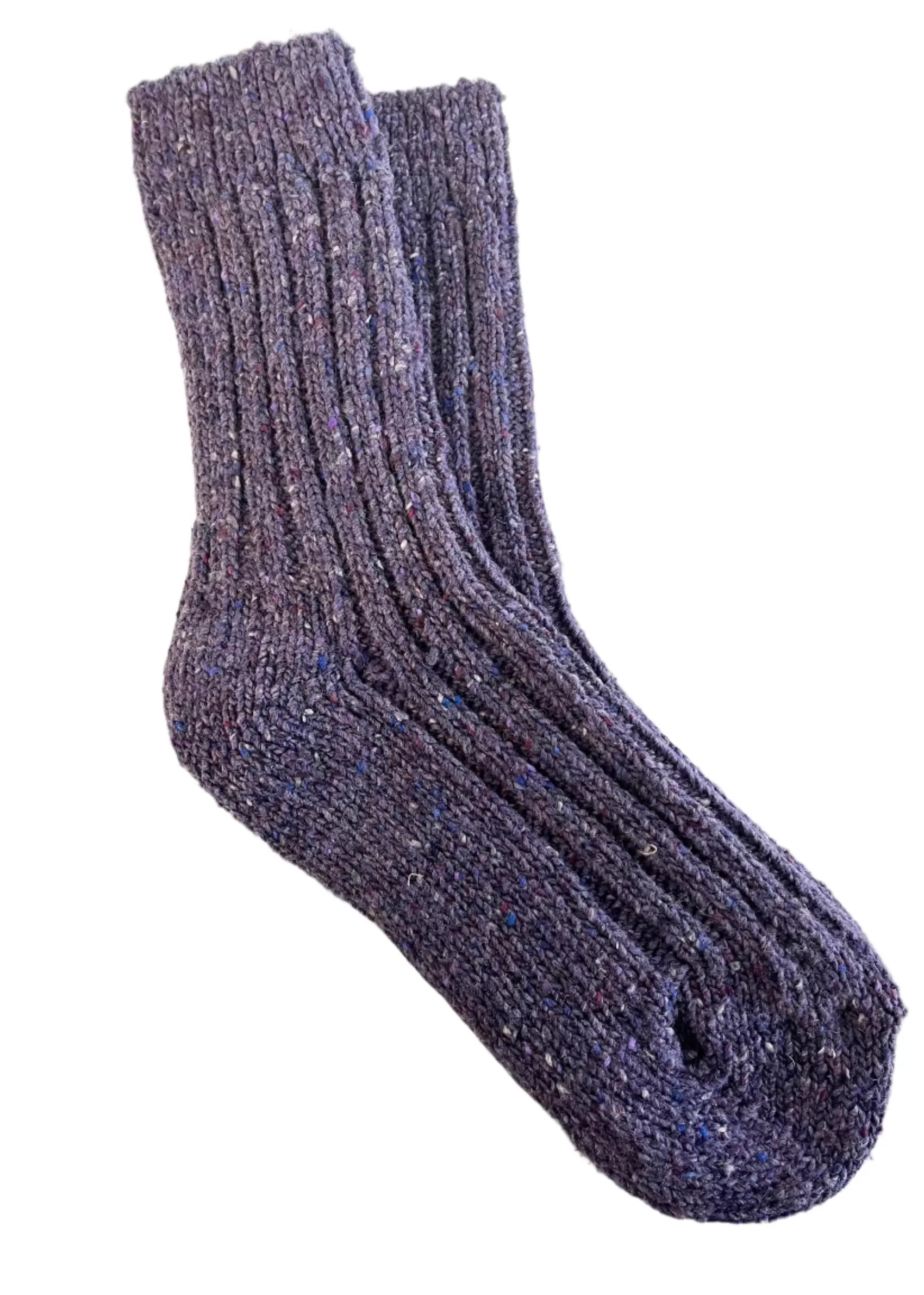 Socks | Socks^River View Purple Irish Wool Neppy Socks | Women's