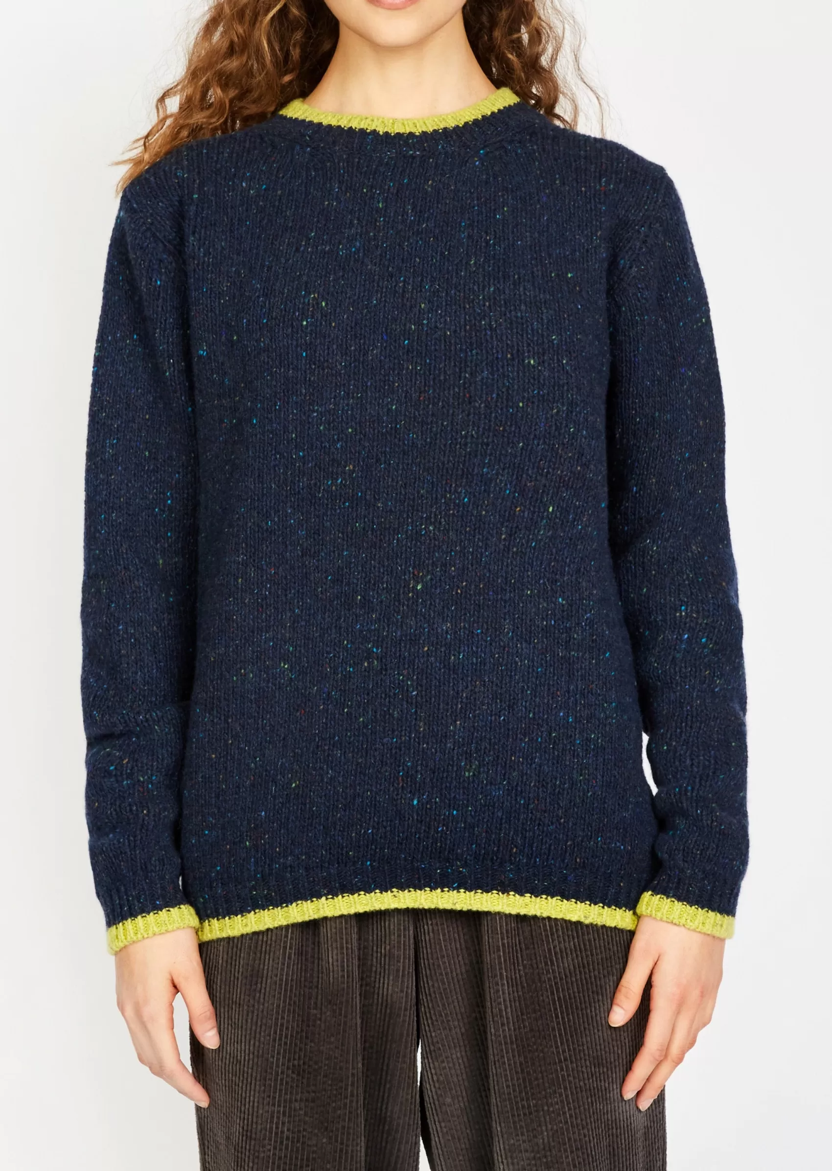 Aran Sweaters^Irelands Eye Knitwear Slaney Crew Neck Sweater | Rich Navy