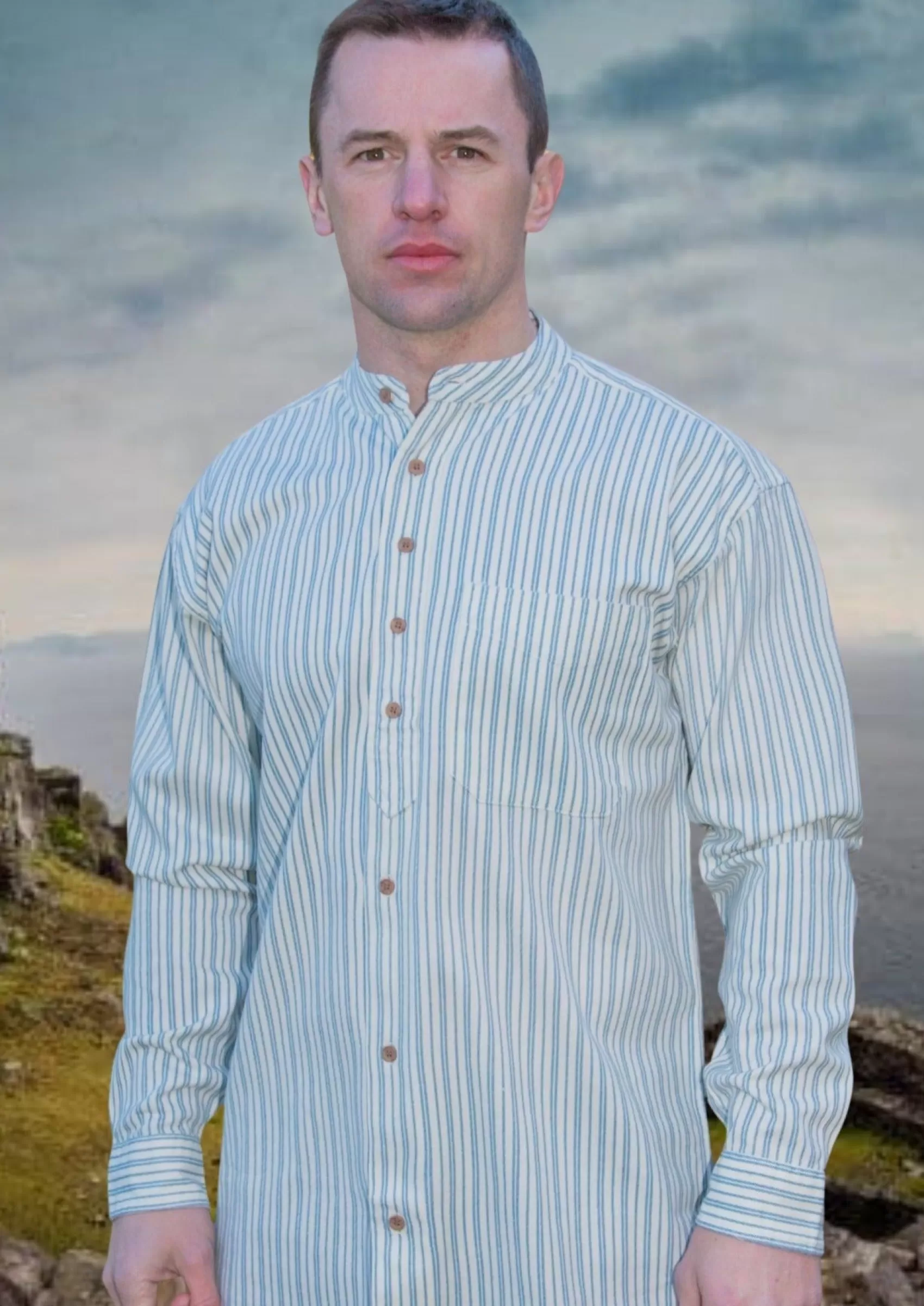 Traditional Shirts^Civilian Traditional Irish Grandfather Shirt sw1382