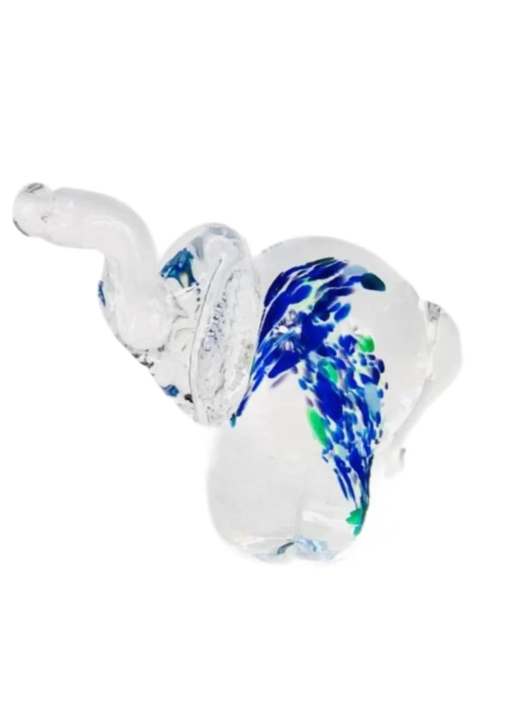 Irish Crystal | Irish Ornaments^Irish Handmade Glass Company Wild Atlantic Way Blue Irish Glass Elephant