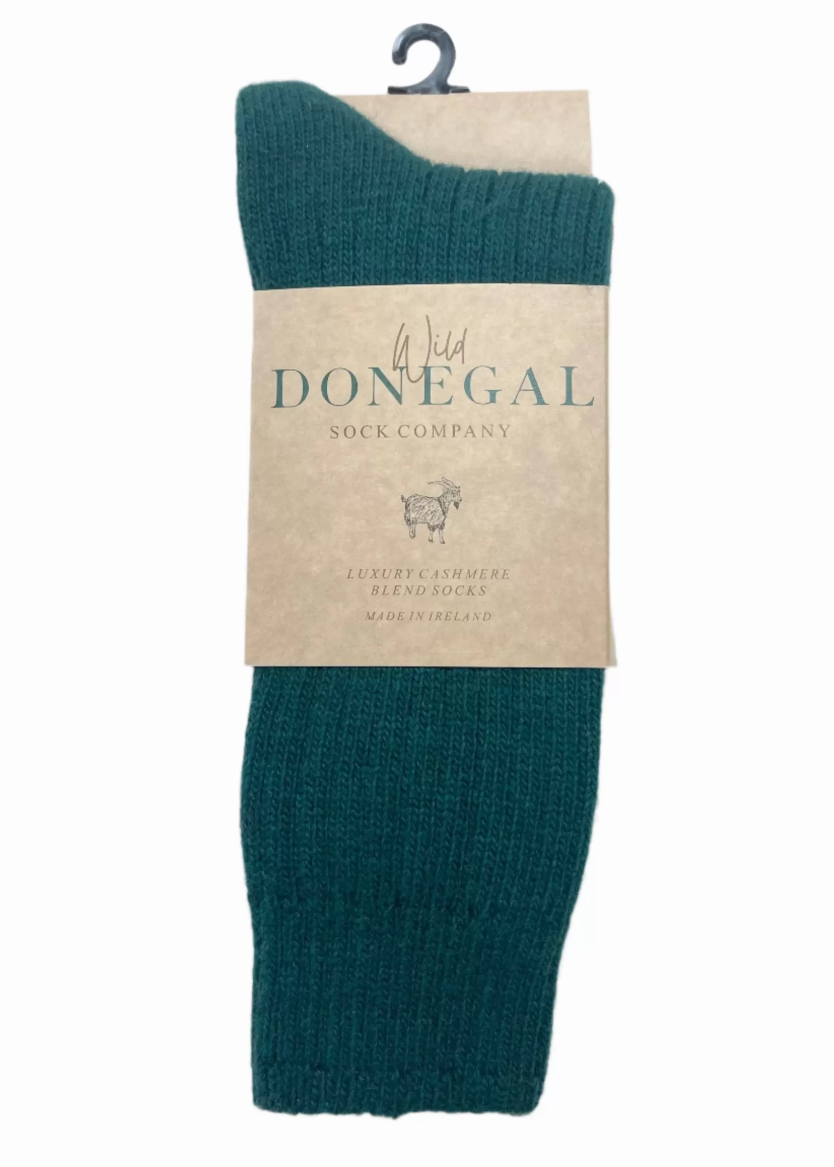 Socks | Socks^Original Aran Company Wild Donegal Cashmere Blend Socks | Forest Green