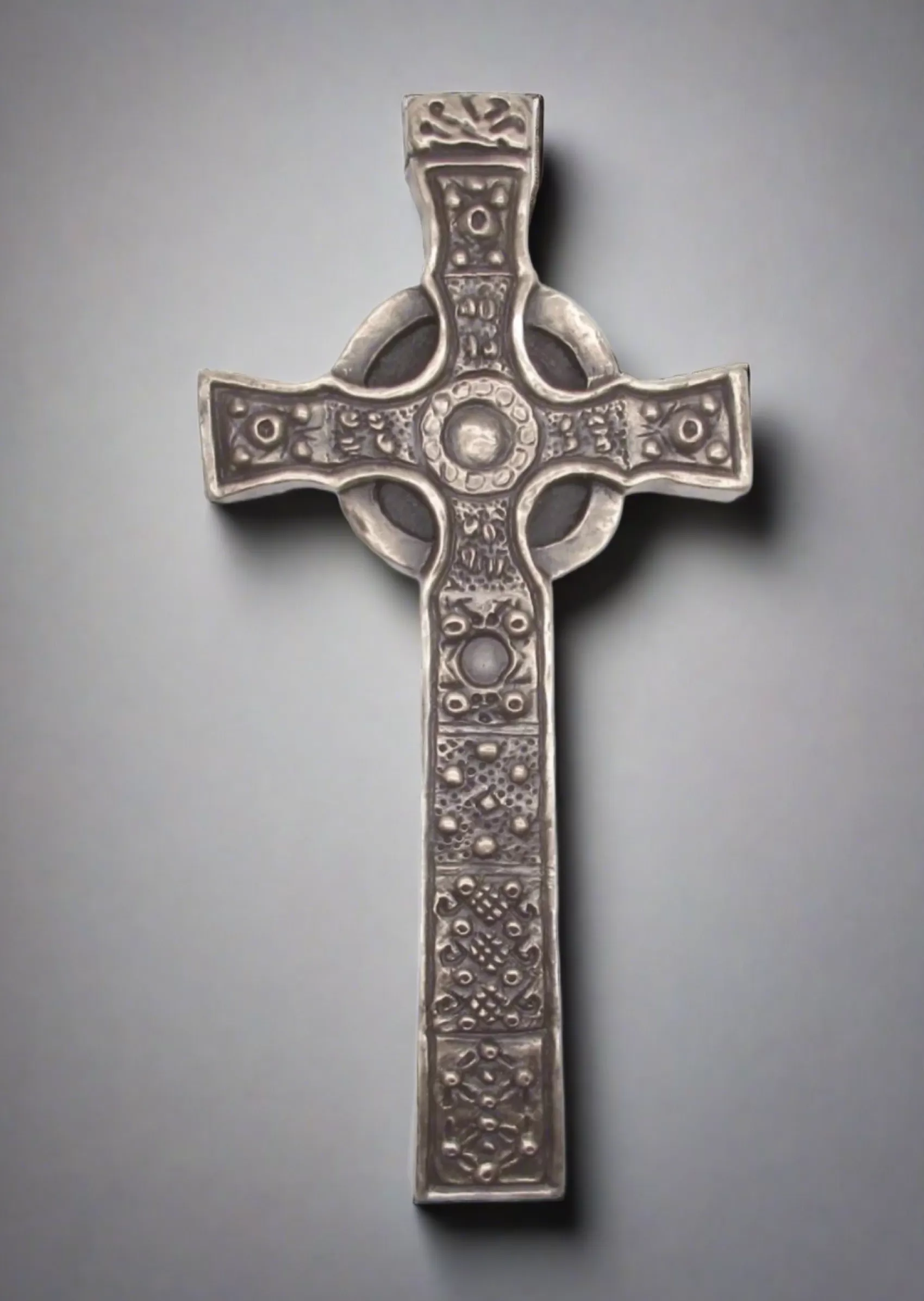 Irish Ornaments^Wild Goose Bronze Iona Cross